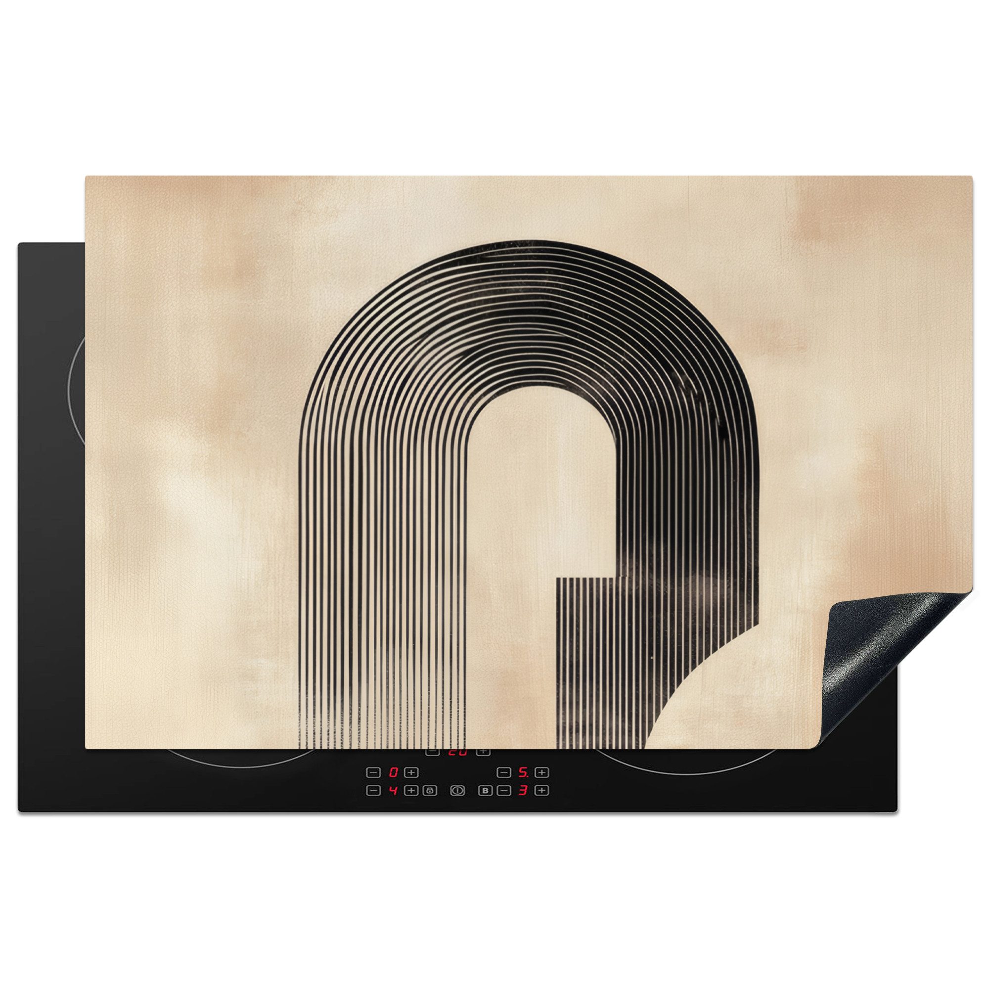 MuchoWow Herd-Abdeckplatte, Vinyl, (1 tlg), Induktion Schutzmatte, Induktionsherd Abdeckung, 83x52 cm