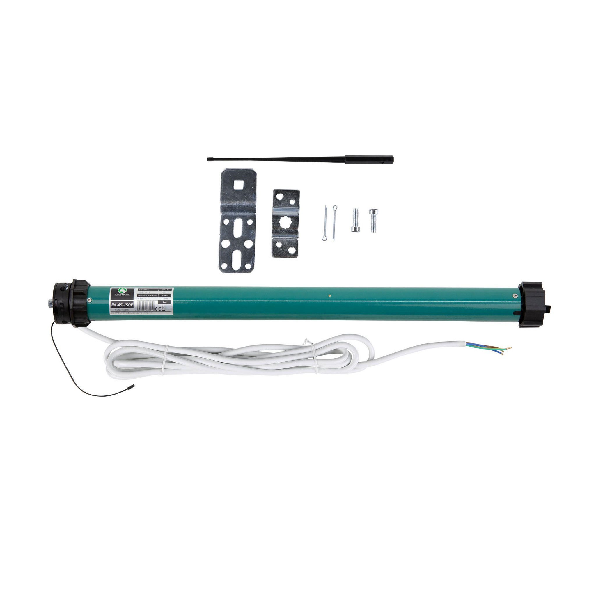 Julius Mayer Rollladenmotor Funk-Rollladenmotor JM, JM45-150F (15Nm / SW60), (Packung, 1 St), 60 mm, mit Funk, 15 Nm