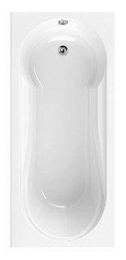 Calmwaters Badewanne Modern Small 2, (1-tlg), Weiß, 180 x 80 cm, Acryl, mit Duschbereich, 02SL3314
