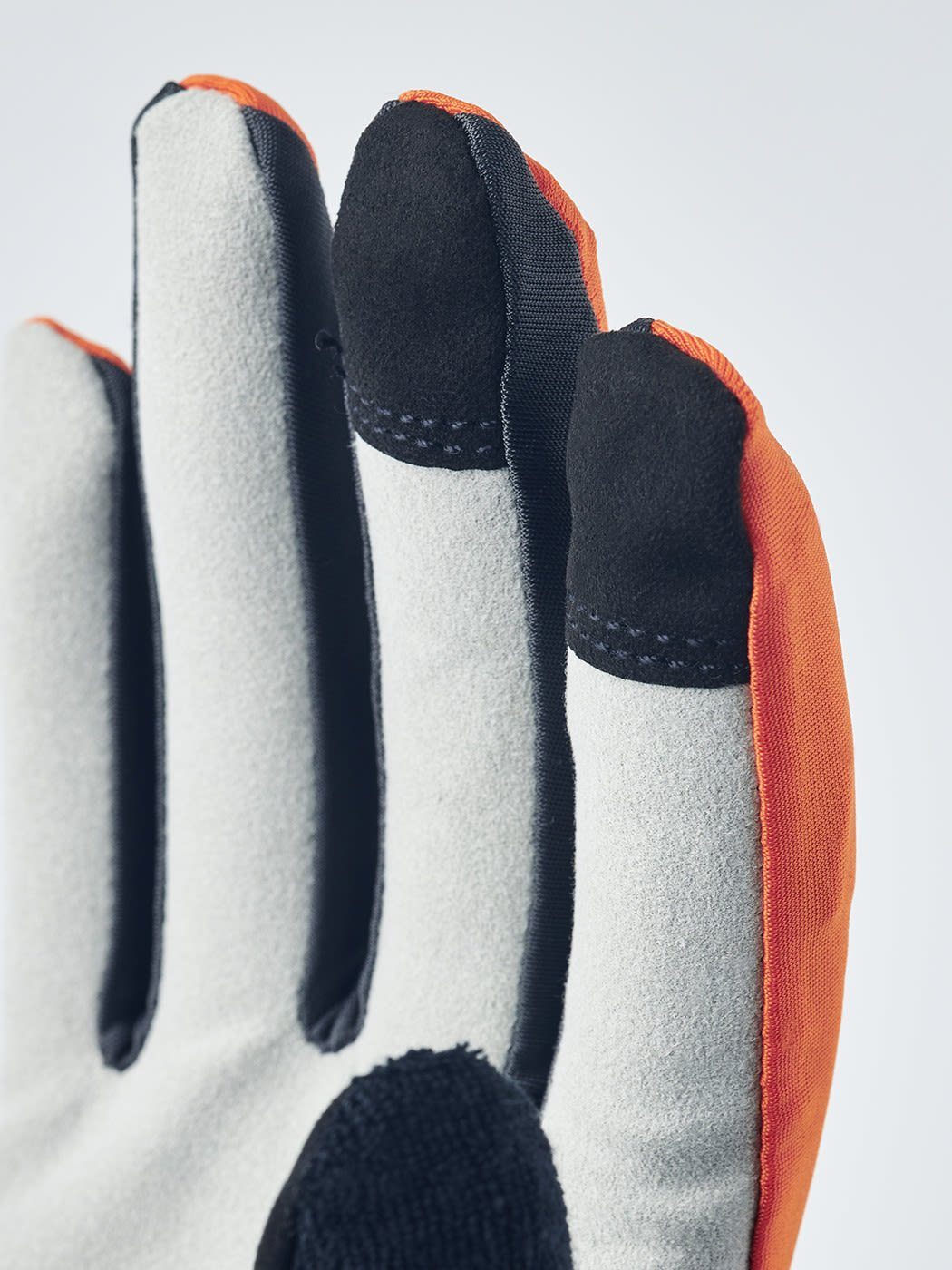 Fleecehandschuhe Long Hestra Dark Grey Hestra Orange - Accessoires Sprint