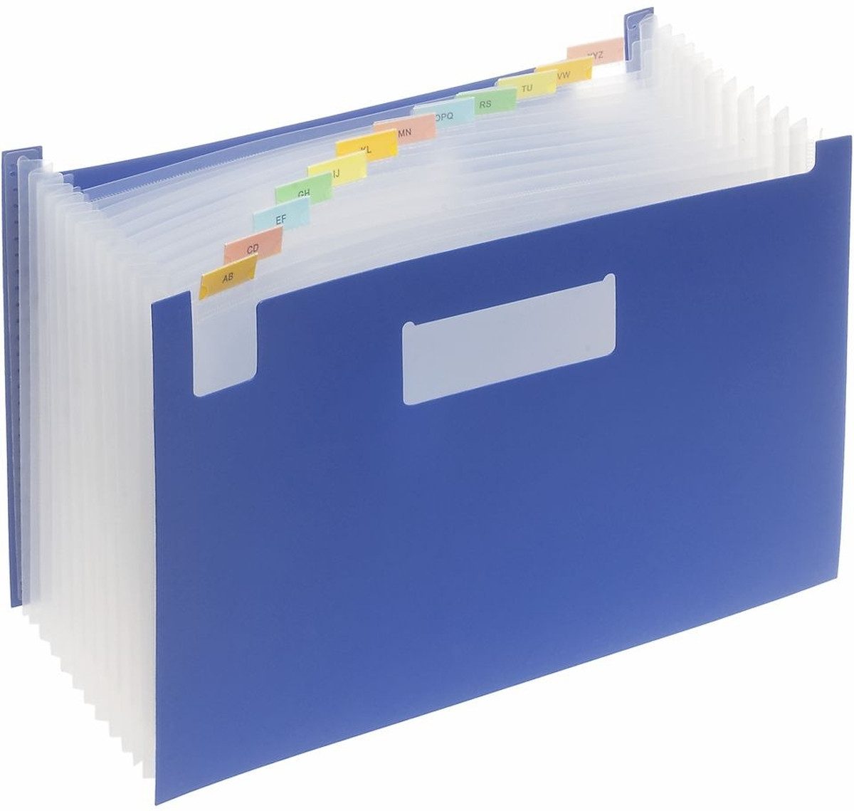 Fächermappe Fächer-Stehsammler A4 PP 12 Fächer blau.