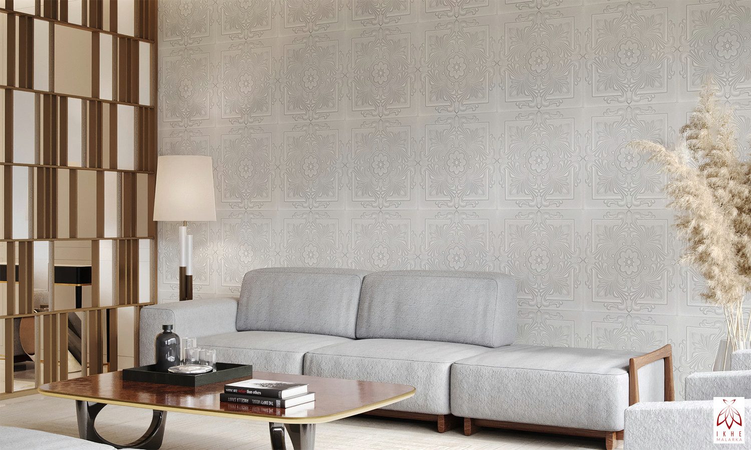 IKHEMalarka 3D Wandpaneel aus Polystyrol Styropor XPS 2m² = 8 Stück, BxL: 50,00x50,00 cm, 0,25 qm, (Platten XPS, Polystyrol Paneele) Paneelen für Decke & Wand