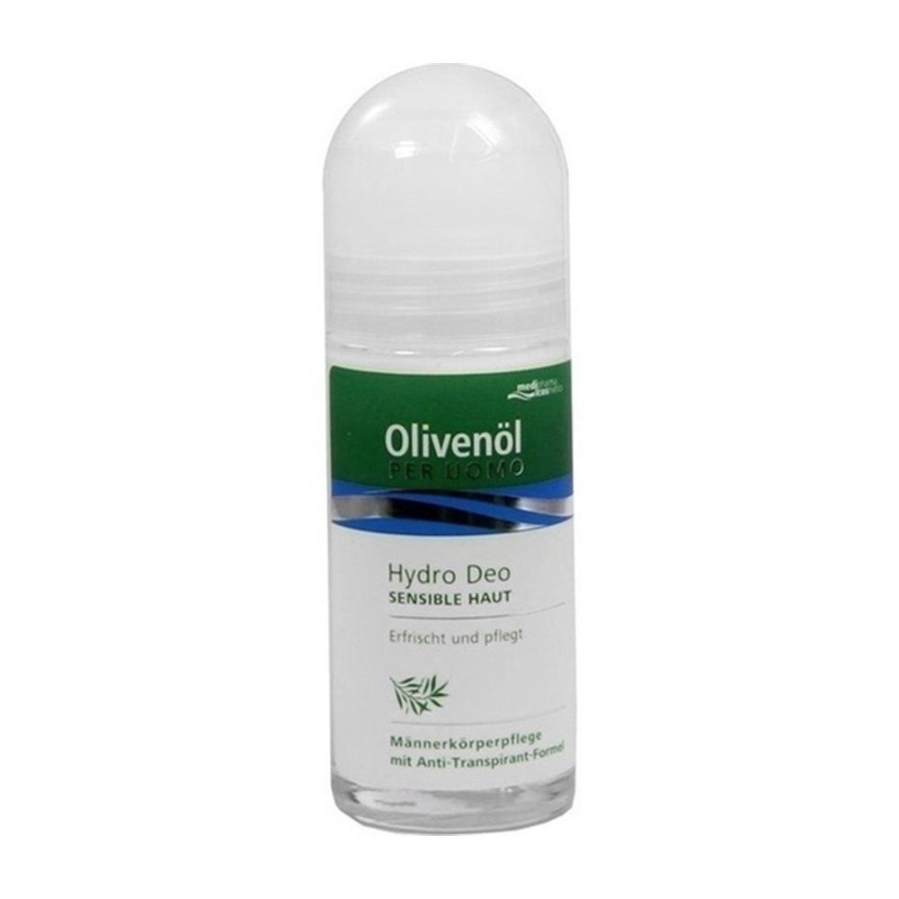 Dr. Theiss Naturwaren GmbH Deo-Roller OLIVENÖL PER Uomo Hydro Deo, 50 ml, Ohne Farbstoffe