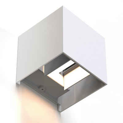 Hama LED Wandleuchte LED Wandleuchte, WLAN Wandlampe für innen/außen Außenlampe IP 44, Dimmer, Farbwechsel, Smart Home, Tageslichtweiß, Warmweiß, Lizenziert von/durch: Amazon