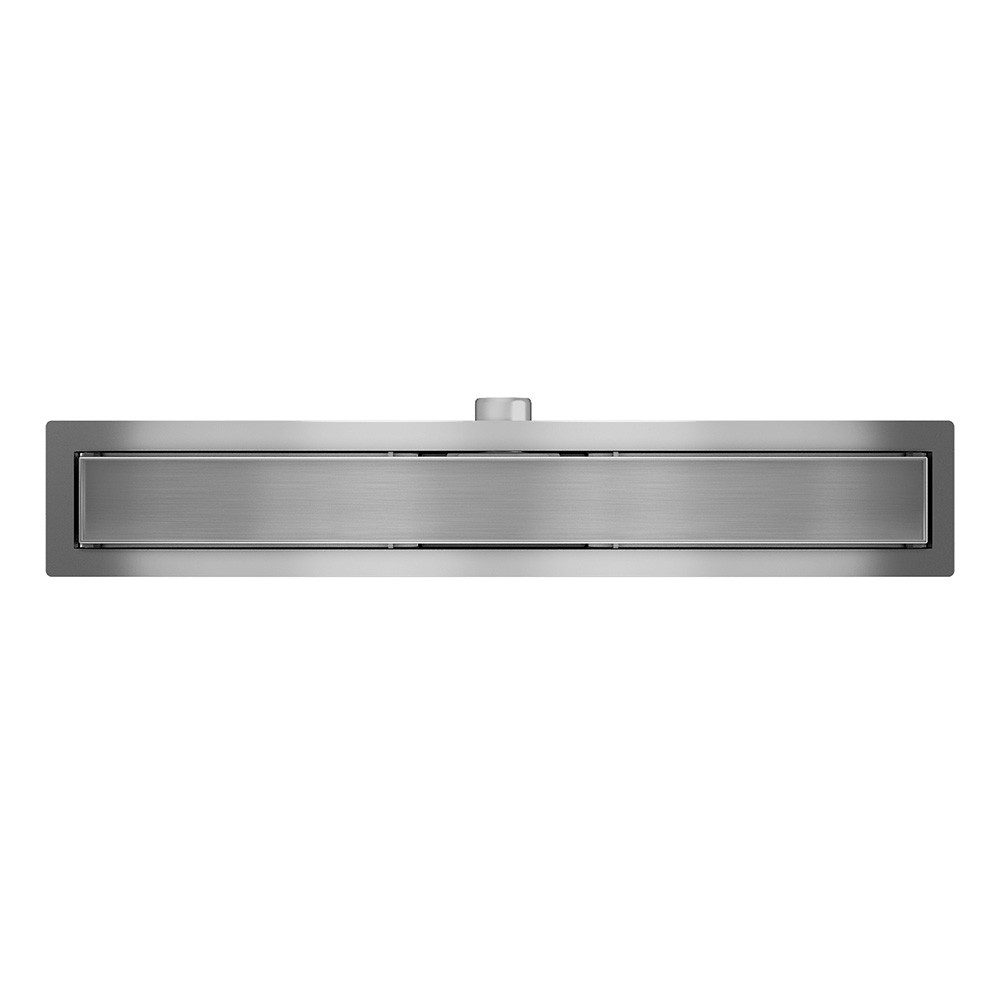 SONNI Duschrinne Edelstahl Duschrinne 2 IN 1 Design befliesbar Bodenablauf 30-150cm, extra flach Komplettset mit Geruchsstop und Haarsieb
