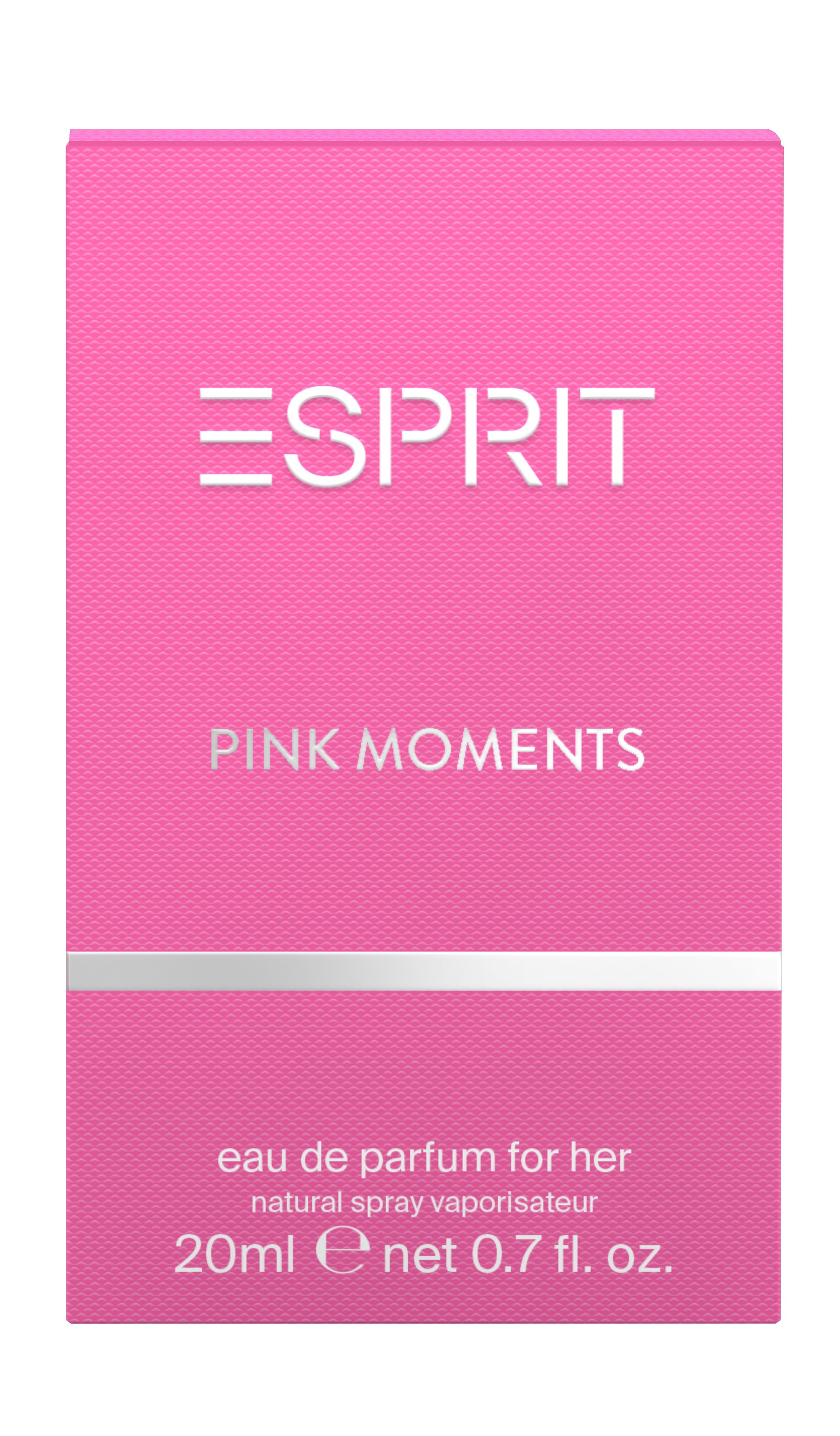 Esprit Eau de Parfum ESPRIT PINK MOMENTS FOR HER EDP 20ml, Fruchtig-sinnlicher Duft, der Unschuld und Leidenschaft vereint.