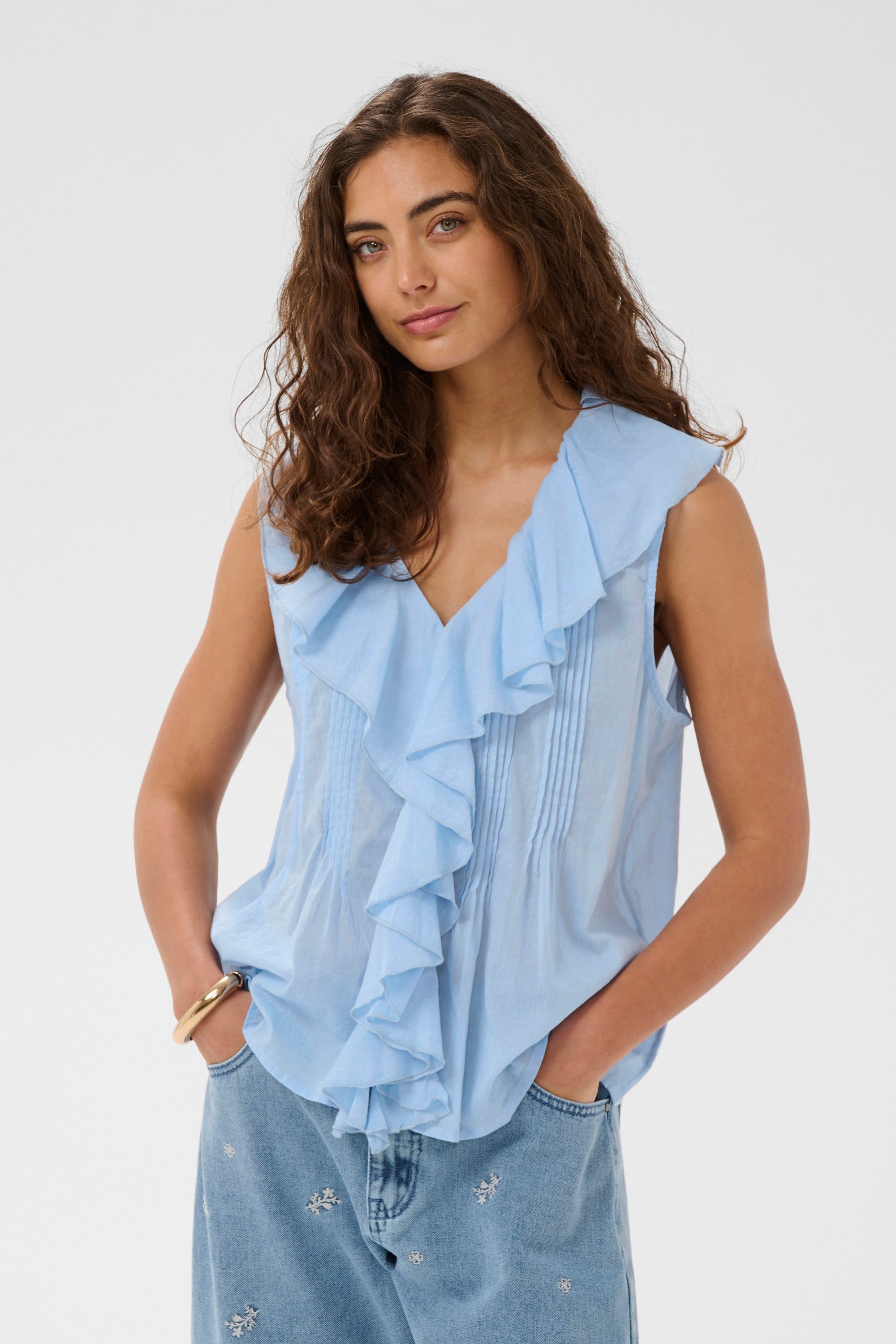 Culture Blusentop Bluse ärmellos CUmusso