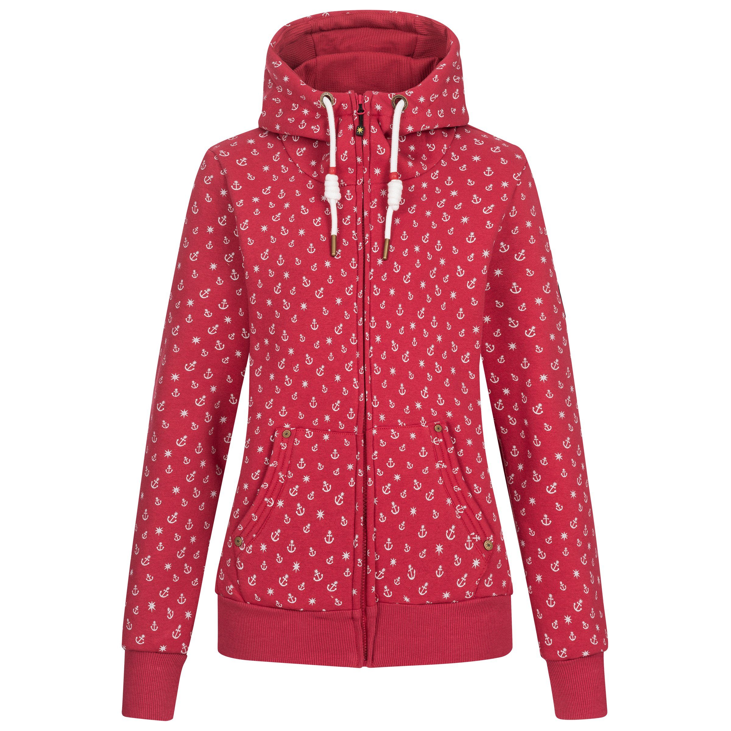 DEPROC Active Kapuzensweatjacke #ankergluthafen Women NEW CS auch in Großen Größen erhältlich