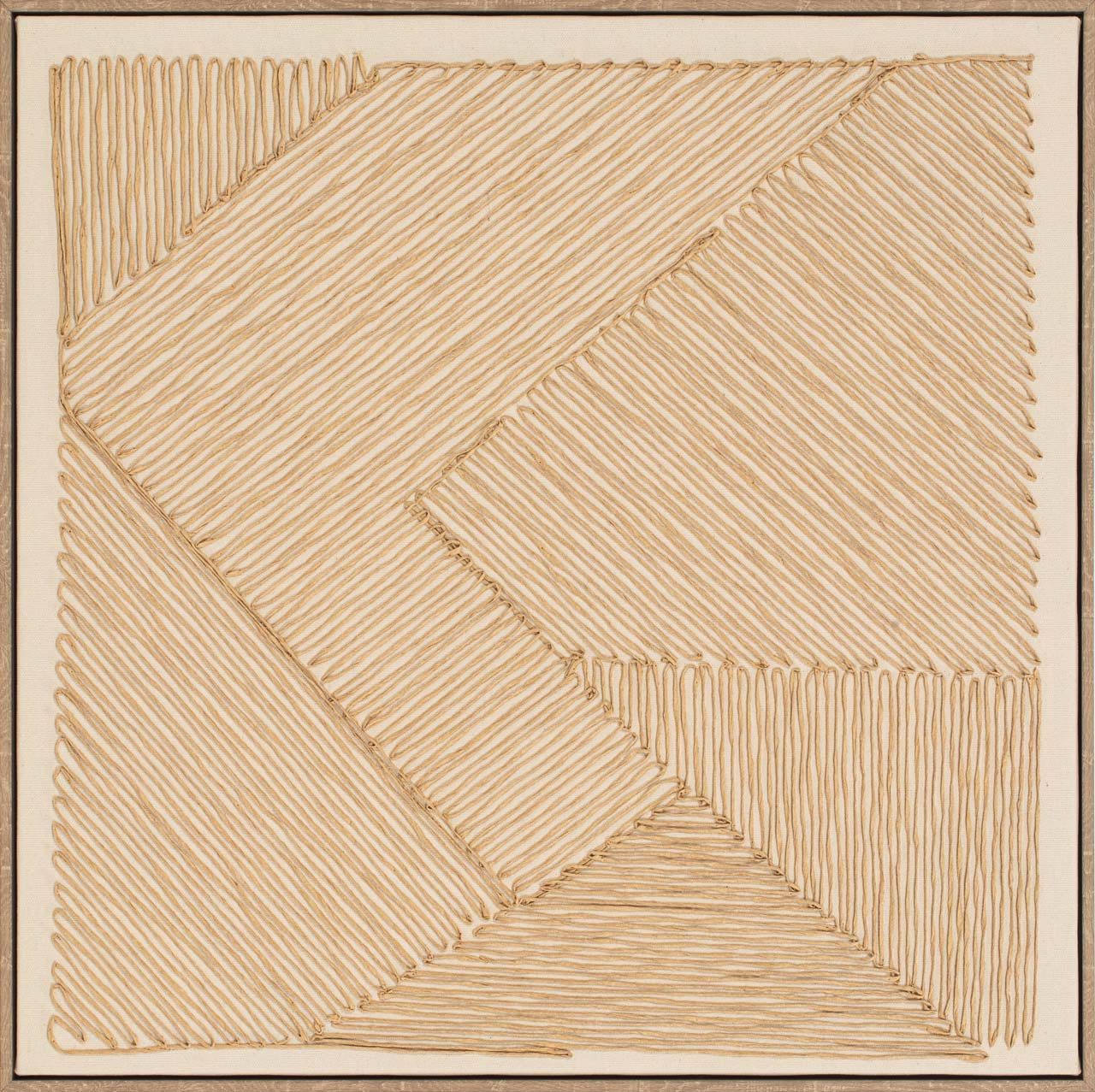 ArtUniverse Gemälde Leinwandbild Pure Threadity 60 x 60 cm, Abstrakt