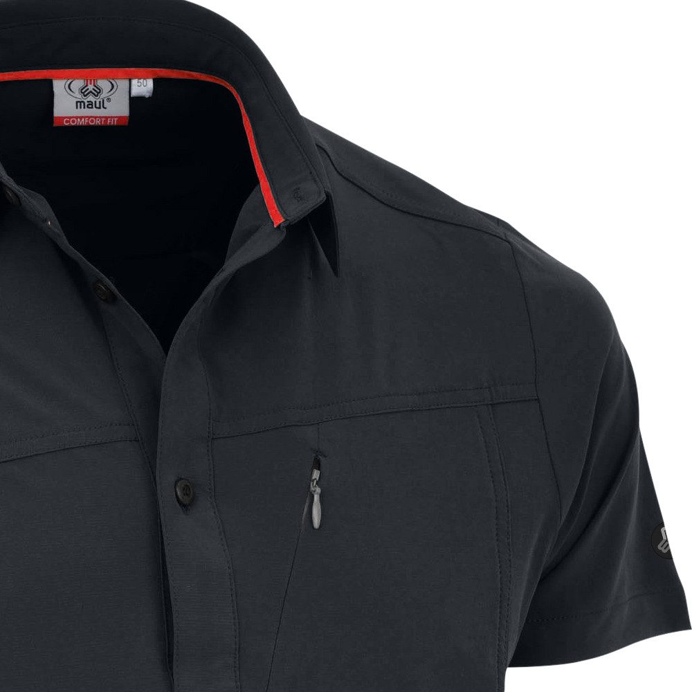 Maul T-Shirt Maul - Salwand XT Herren Wander Hemd Outdoor Polo, schwarz
