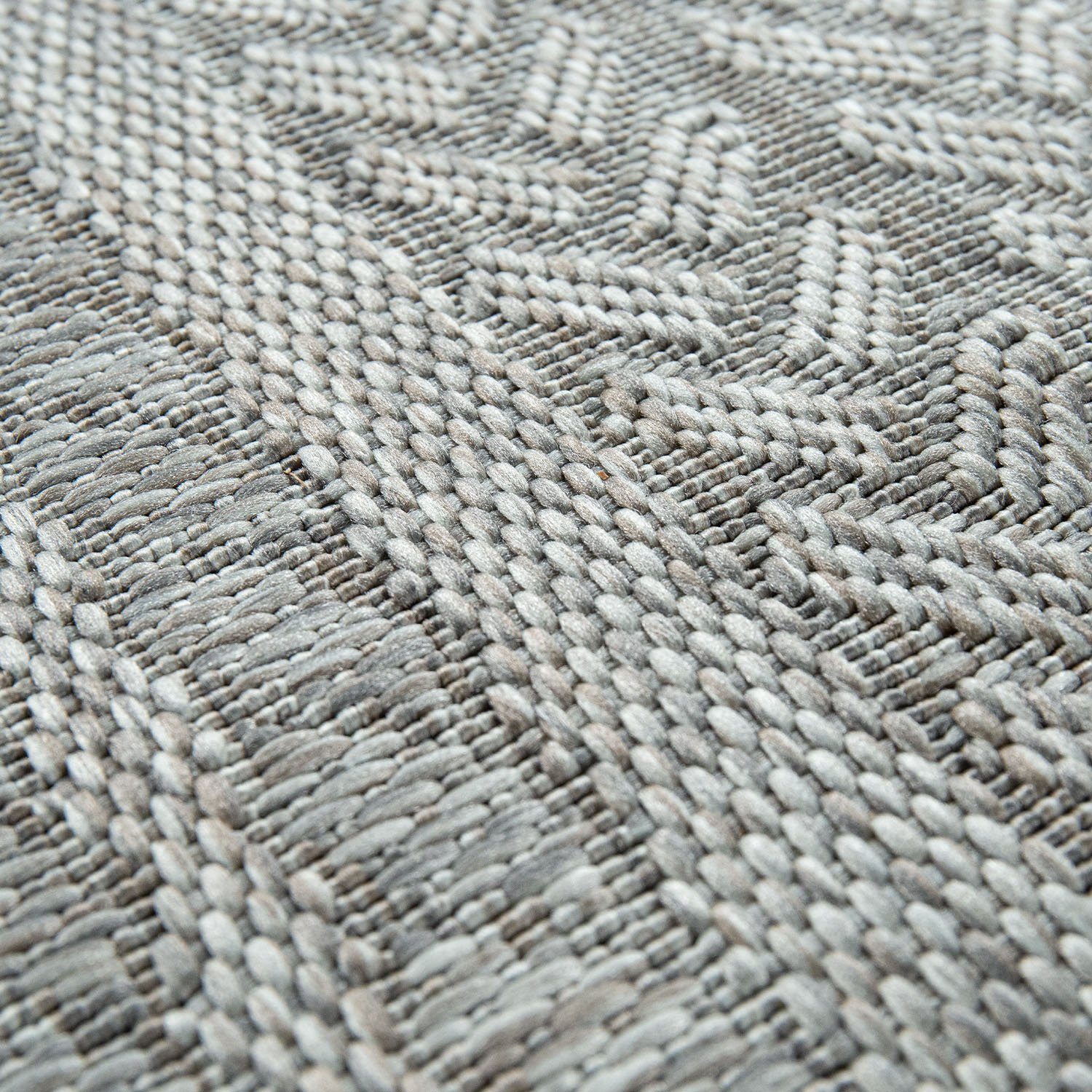 Teppich Liege 390, Paco Home, rechteckig, Höhe: 4 mm, Flachgewebe, melierte  Sisal Optik, mit Bordüre, Outdoor geeignet, für den Innen- und Außbereich  geeignet, perfekt für Balkon und Terrasse