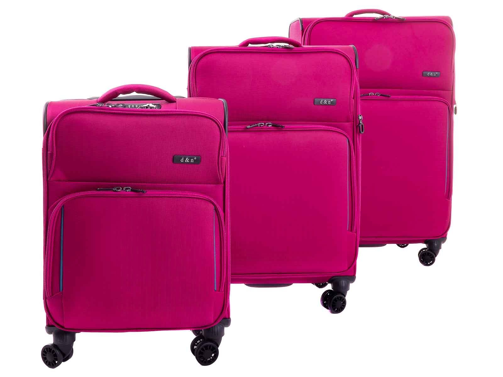 D&N Koffer »d & n Lederwaren 7954 Travel Line Trolley -Set«, 8 Rollen