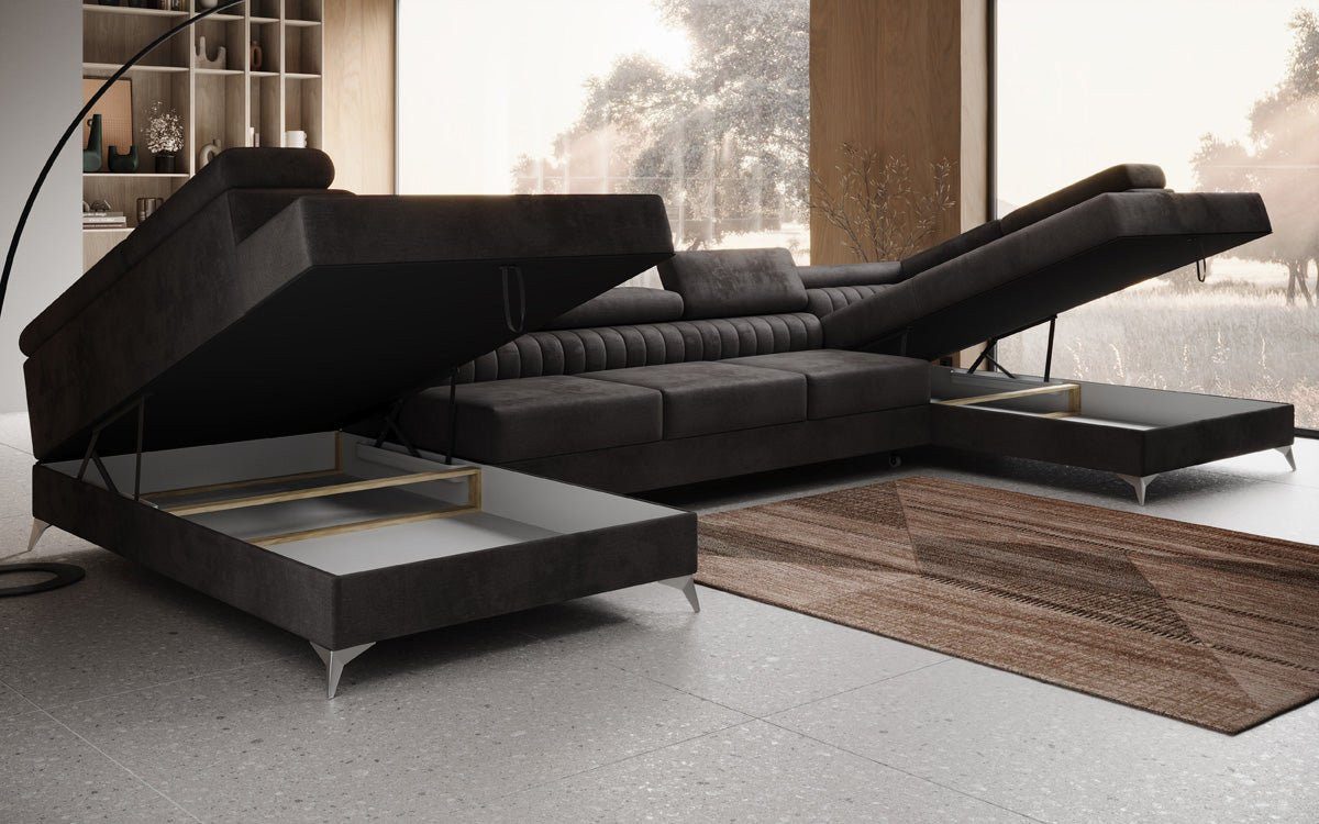 Luxusbetten24 Schlafsofa Designer Sofa Aurea U günstig online kaufen