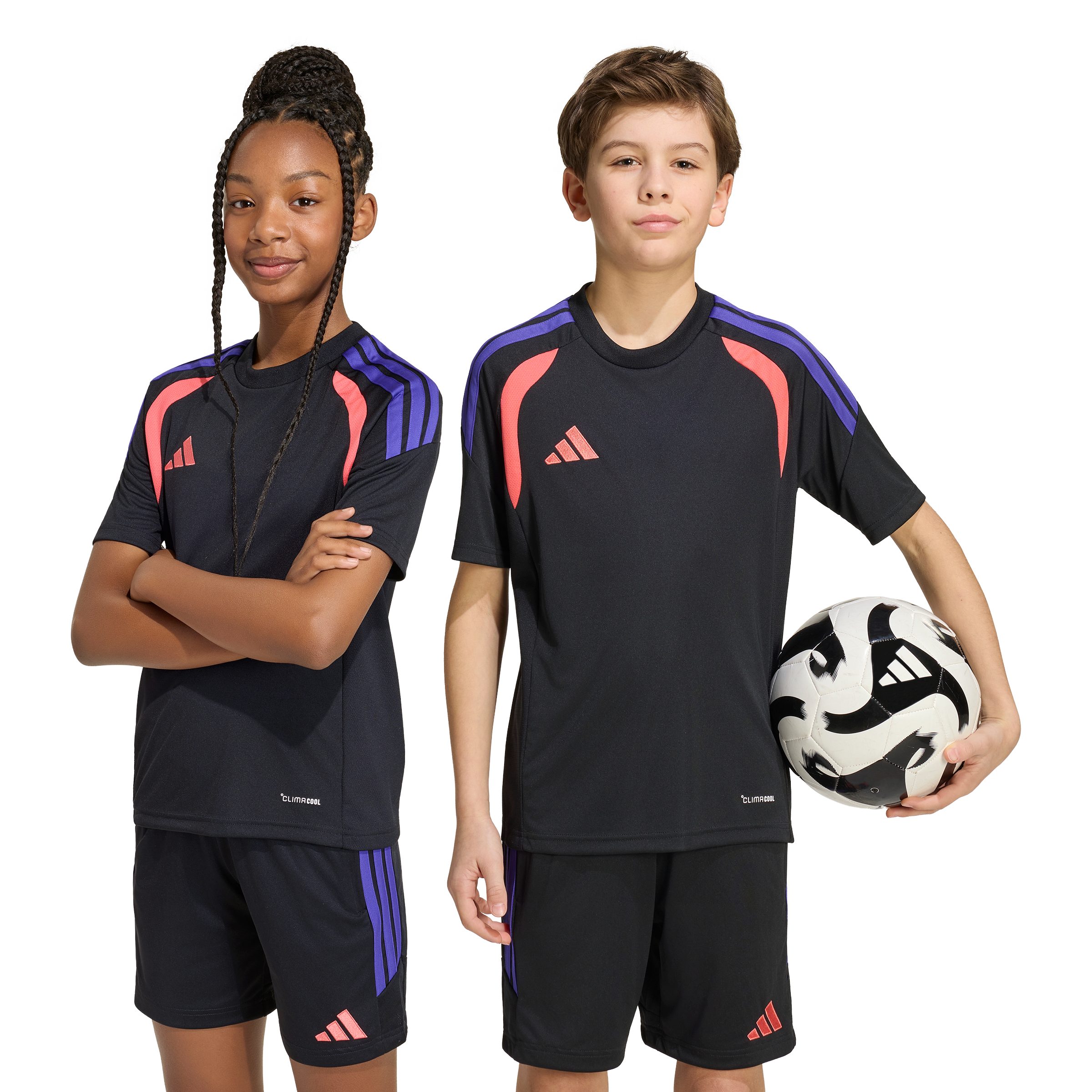 adidas Sportswear Fußballtrikot TIRO26L JSY Y BLACK/PURPUR/SEMTUR