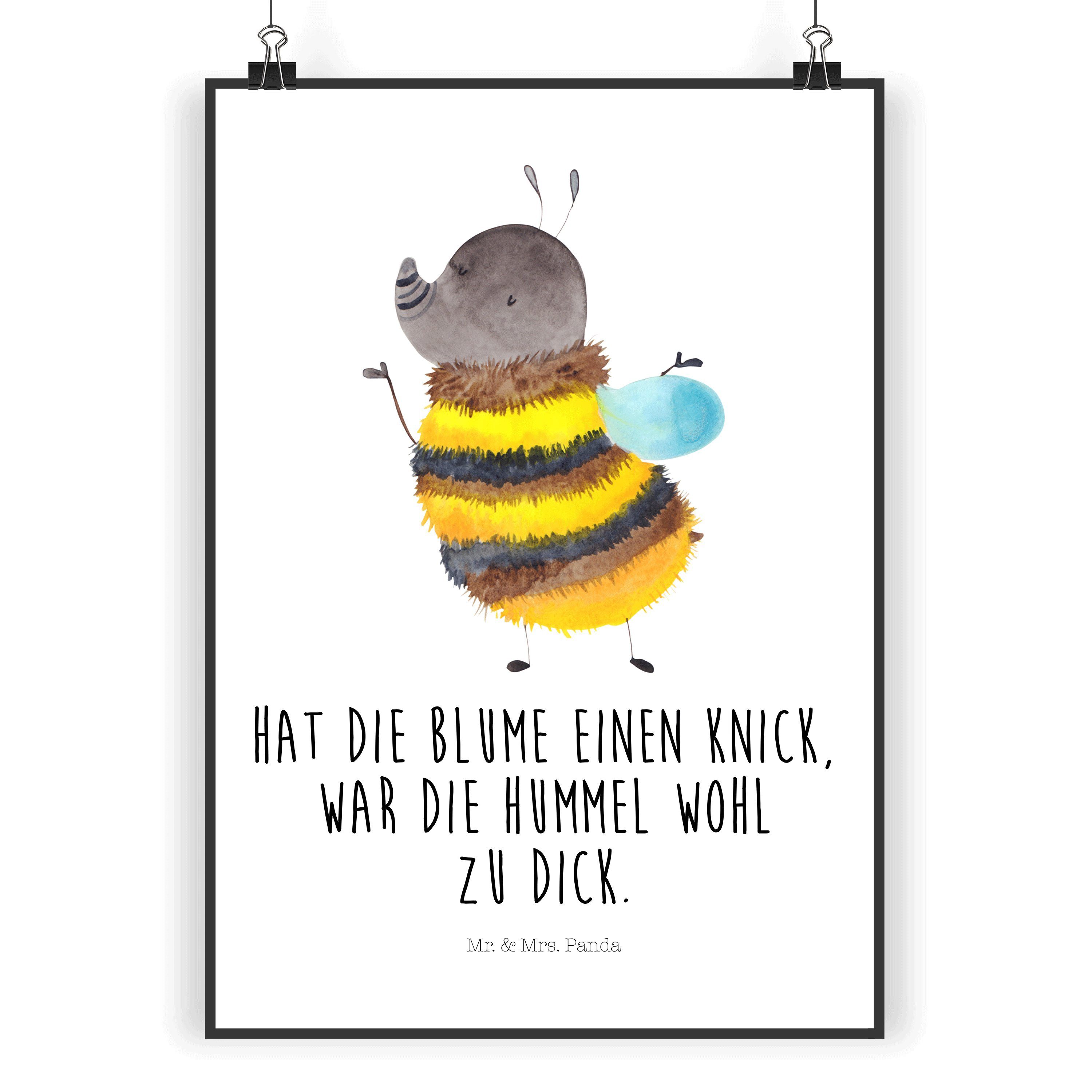 Mr. & Mrs. Panda Poster »Hummel flauschig Weiß lustige Sprüche
