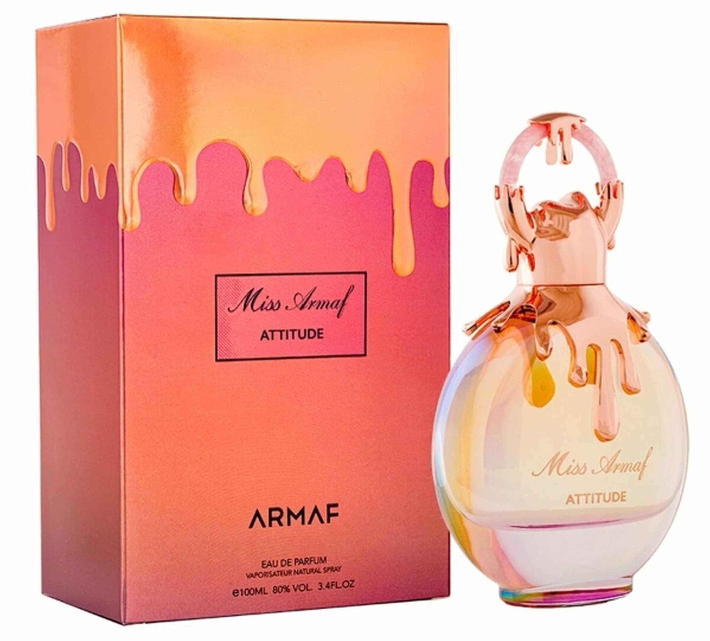 armaf Duft-Set Miss Attitude Eau de Parfum (EDP) Damen Spray, Fruchtig-blumiger Duft mit Bergamotte, Orangenblüten und Mandeln