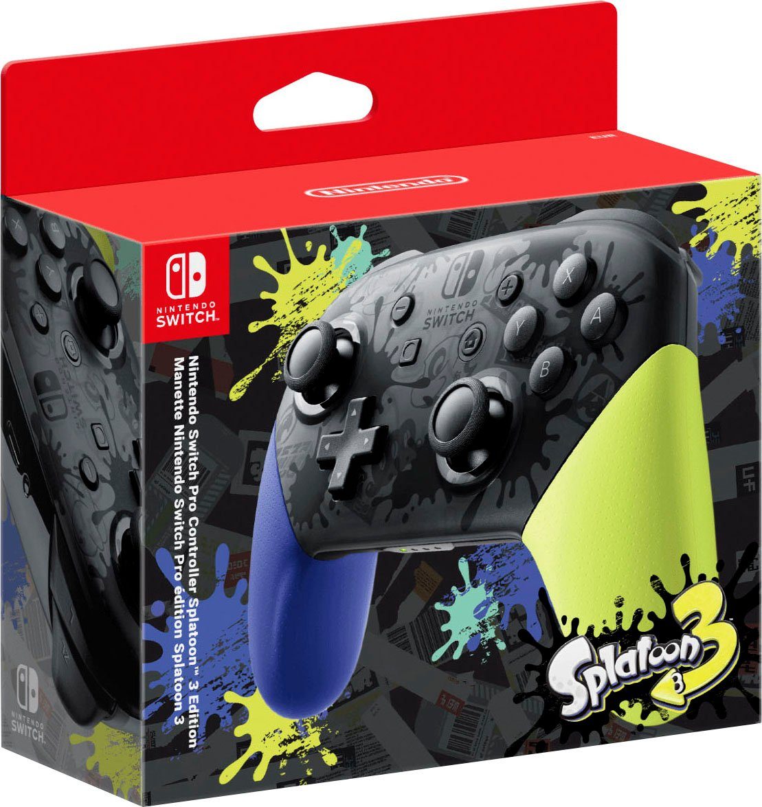 Nintendo »Switch Pro Controller Splatoon 3 Edition blau gelb« Switch -Controller