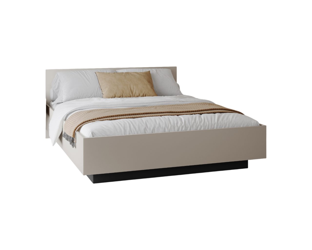 thematys Stauraumbett mit Bettkasten & Lattenrost – schwebendes Design 120x200–180x200 – (Optional mit 28 cm H3/H4 Taschenfederkern oder 23 cm Taschenfederkern- – Bild 2 von 5