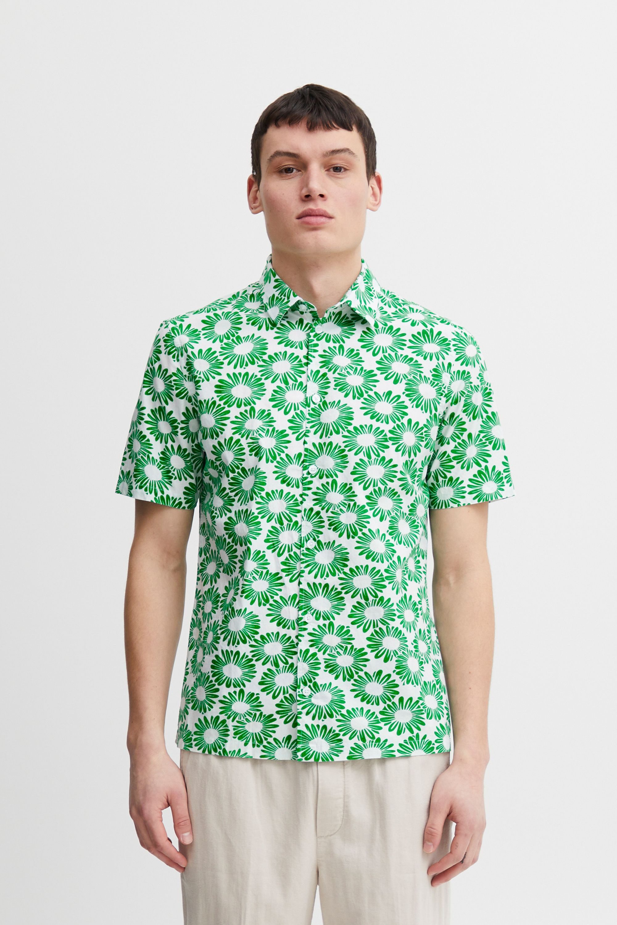 Casual Friday Kurzarmhemd CFAnton S flower günstig online kaufen