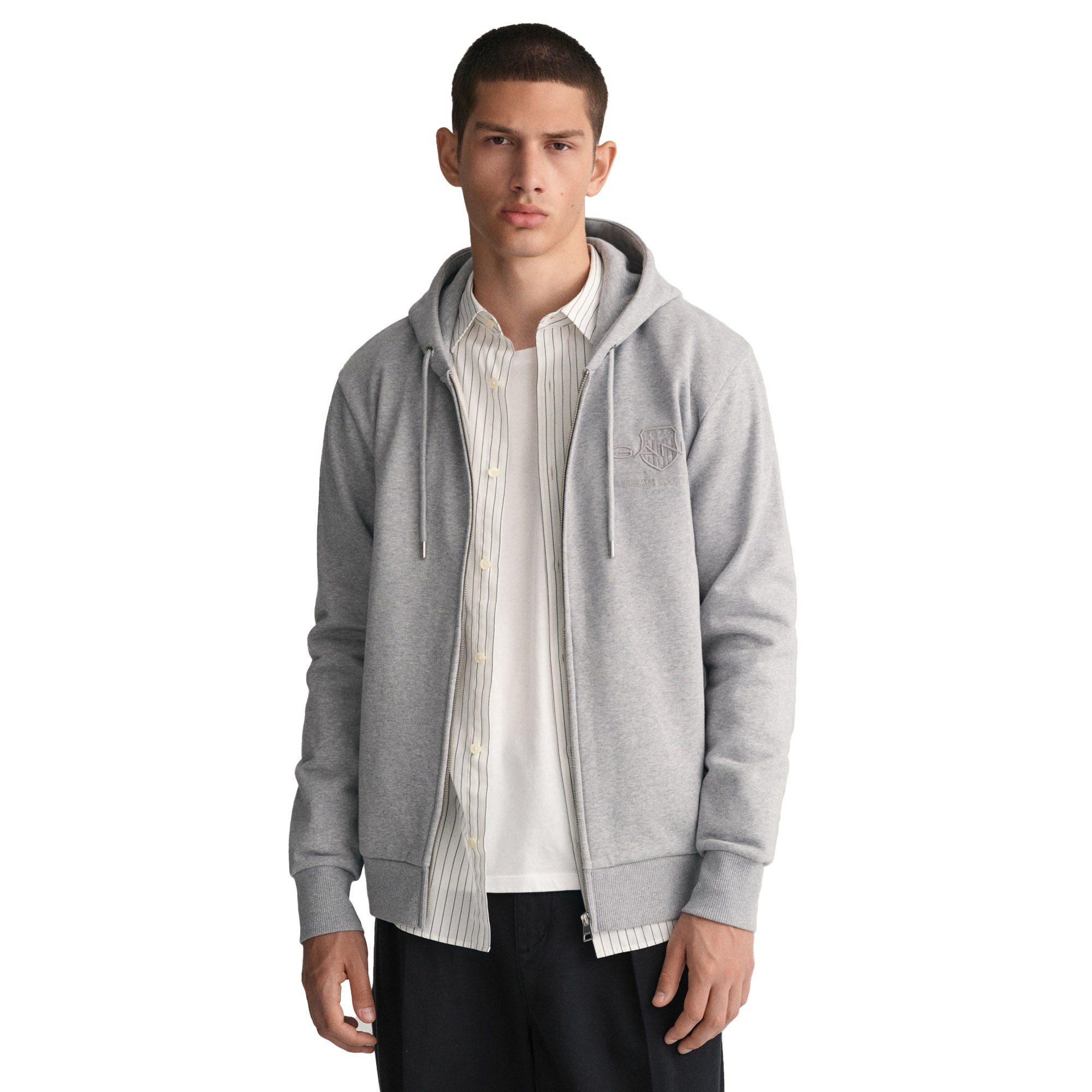 Gant Sweatshirt Herren Sweatjacke Baumwolle günstig online kaufen