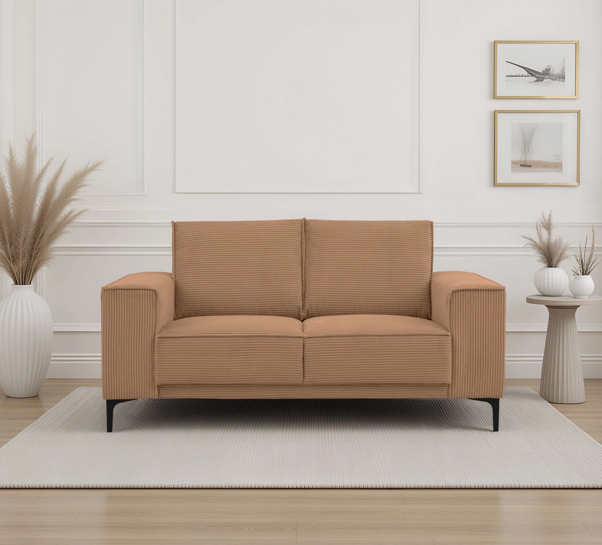 OTTO home 2-Sitzer OLAND Cord, Sofa, B: 164 cm, Skandi-Design