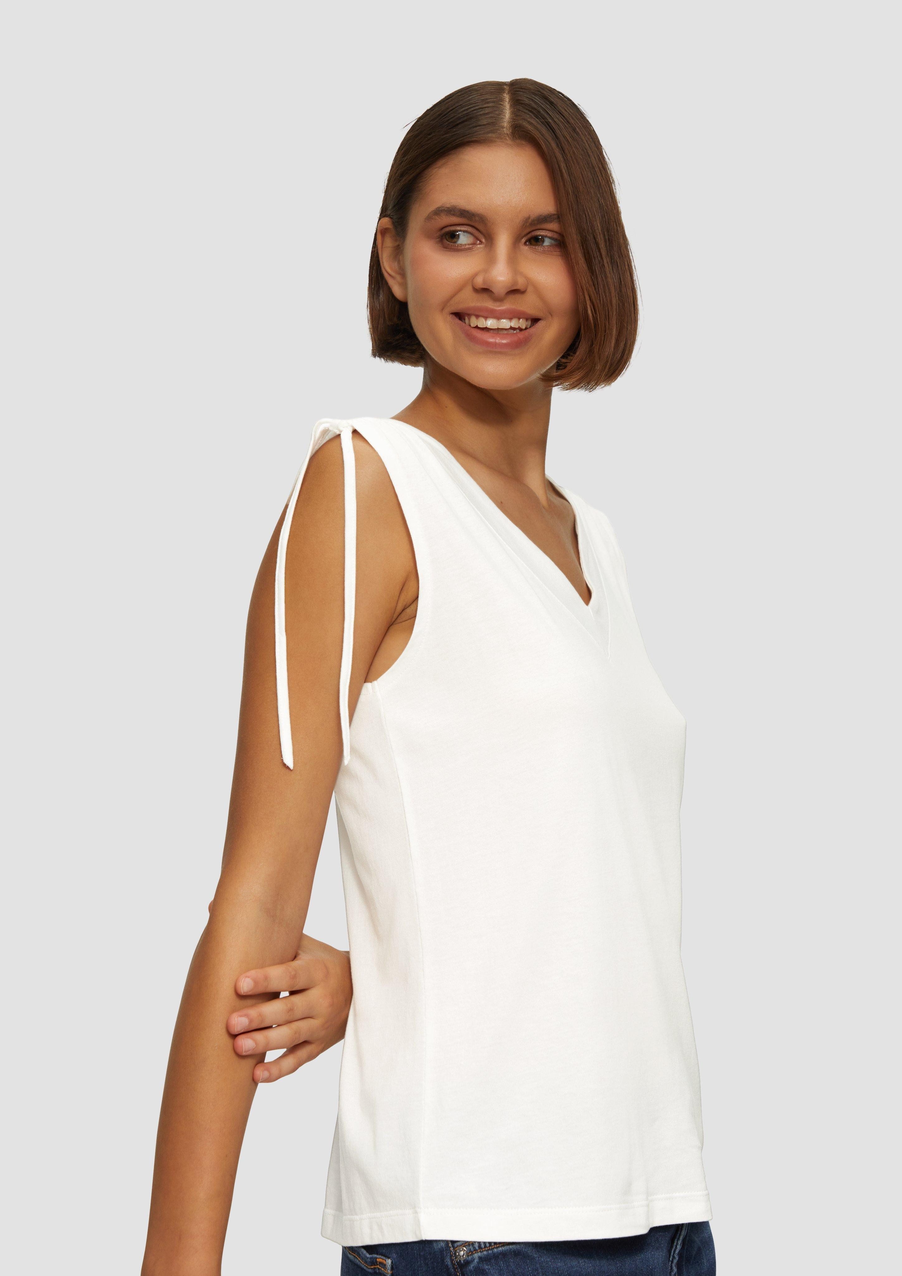 s.Oliver Shirttop Fließendes V-Neck Top mit günstig online kaufen