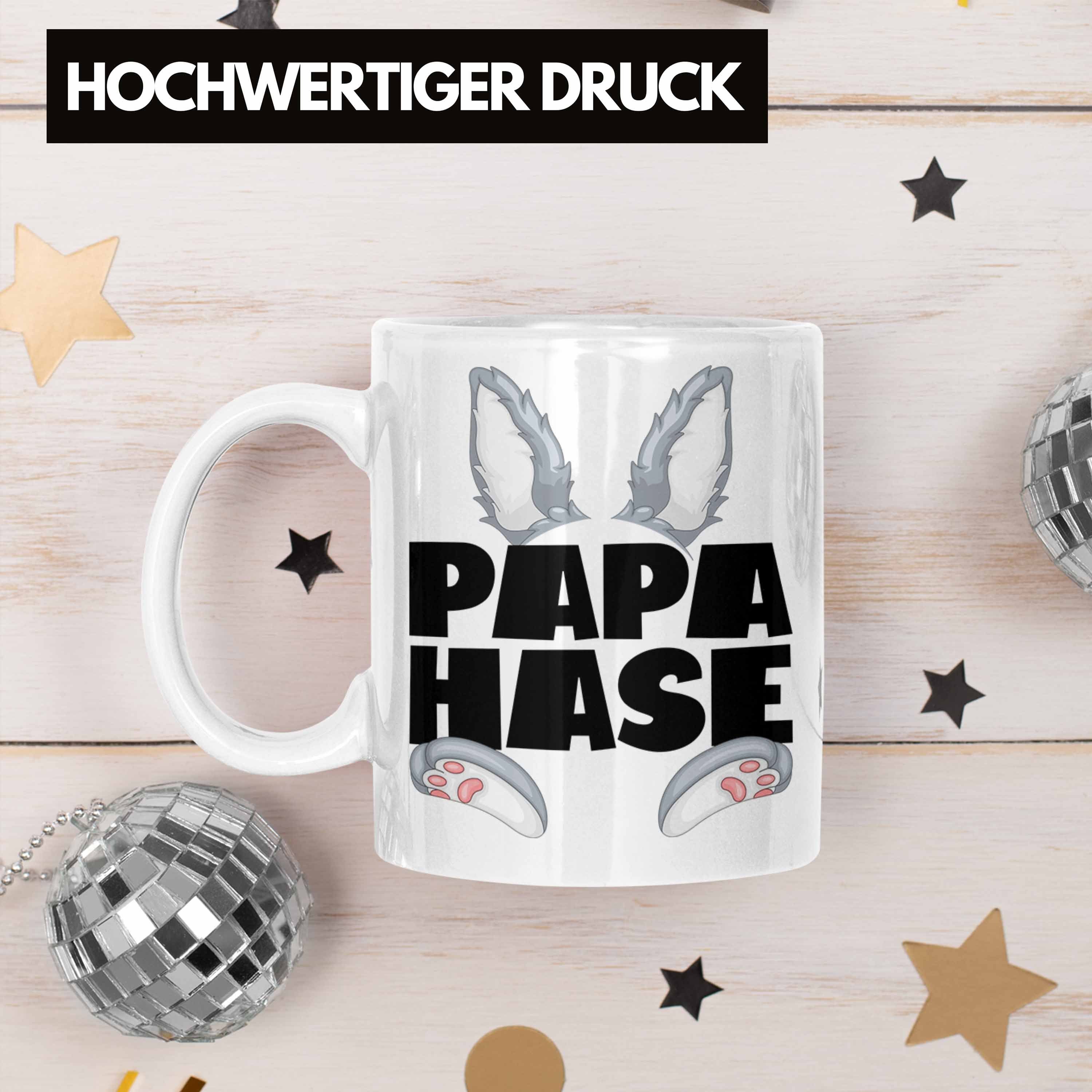 Tasse Papa Weiss Trendation Hase für Be Geschenk Tasse Geschenkidee Kaffee-Becher Hasen-Vater