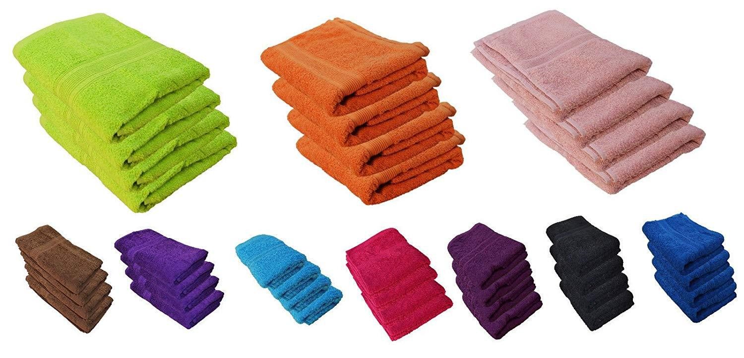 Haushaltshobel Bade-Handtuch Sauna Strand 500 g/m² Lila 2 x 1 X 30x50 1 X 100x150
