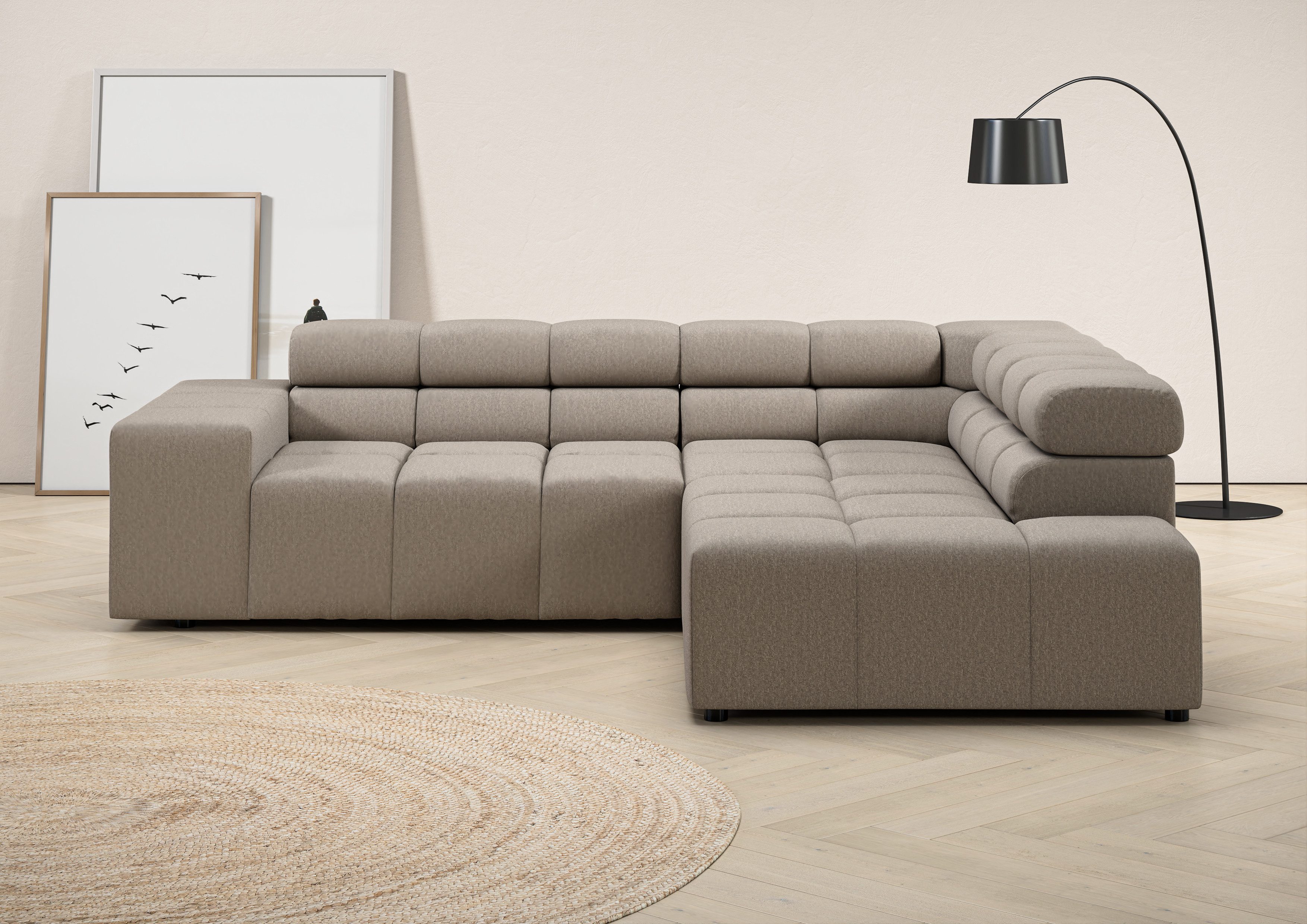 INOSIGN Ecksofa Ancona, incl. Kopfteilverstellung + günstig online kaufen