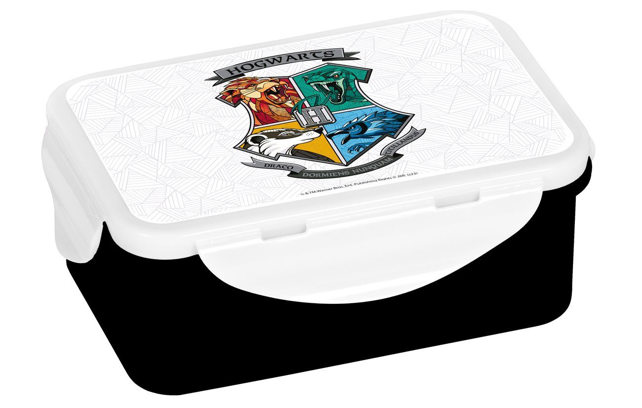 Geda Labels GmbH Lunchbox Harry Potter Hogwarts, PP, schwarz, 16x10,5x6,5cm, spülmaschinengeeignet