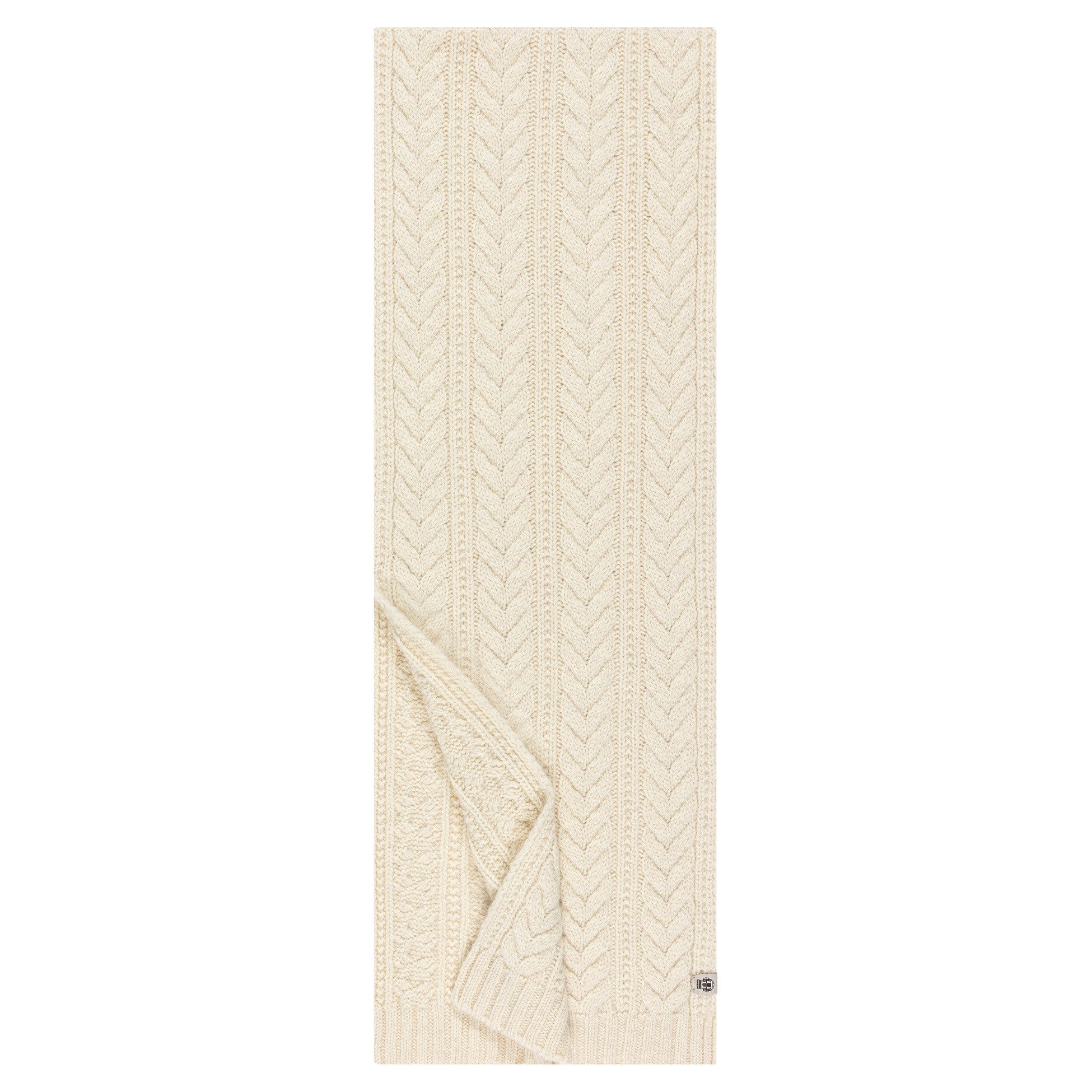 Roeckl Strickschal CASHMERE TWIST, Wollschal mit Zopfmuster