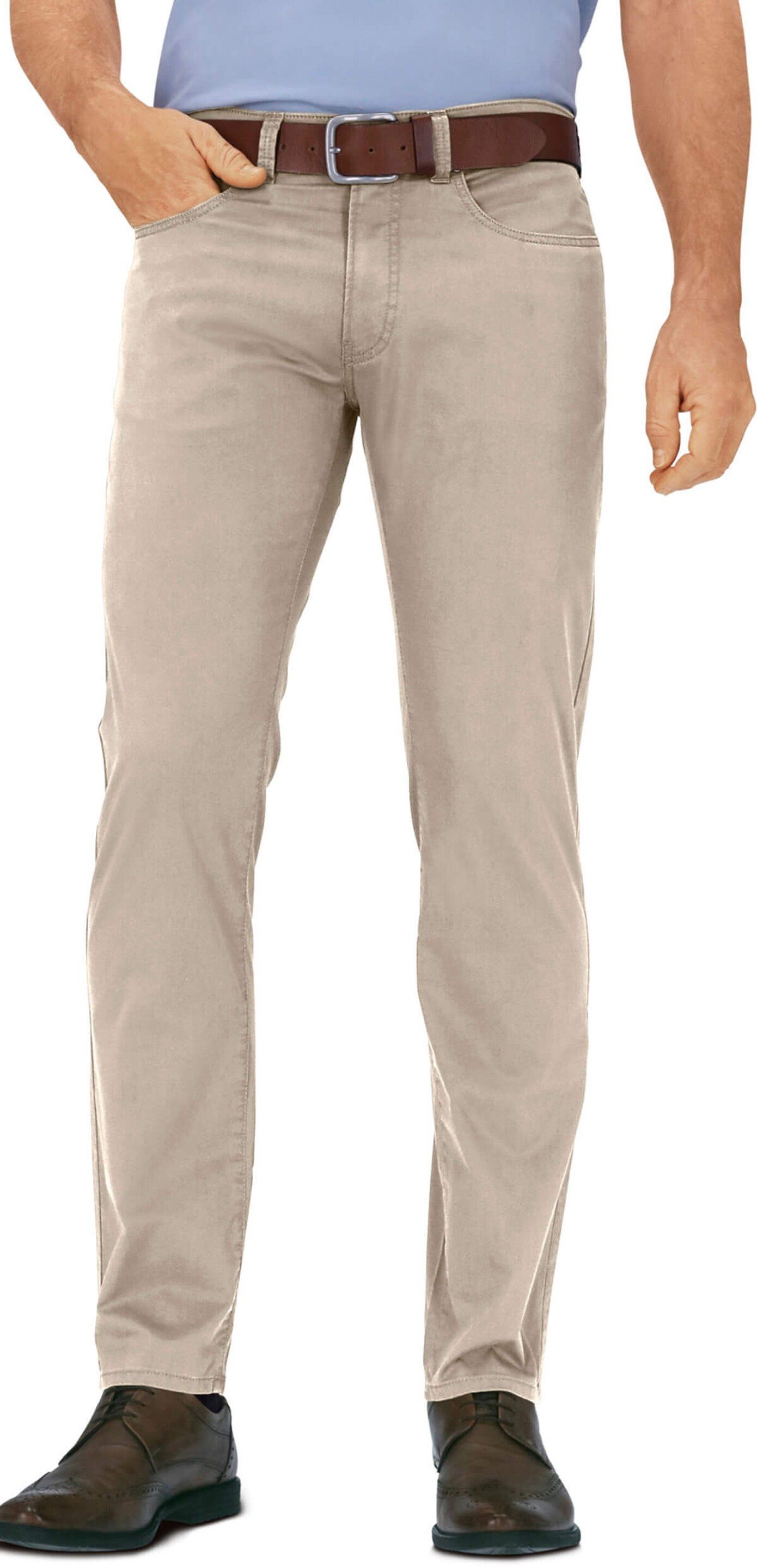 Pierre Cardin Regular-fit-Jeans PIERRE CARDIN Light Baumwoll Jeans Lyon beige