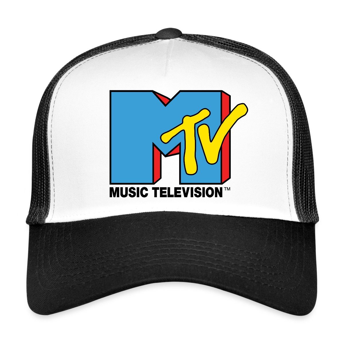 Spreadshirt Trucker Cap MTV Music Television Klassiches Logo Trucker Cap (1-St)