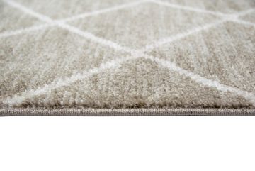 Teppich Orientteppich Kelim Design mit Ornamenten in Beige, Teppich-Traum, rechteckig, Höhe: 8 mm