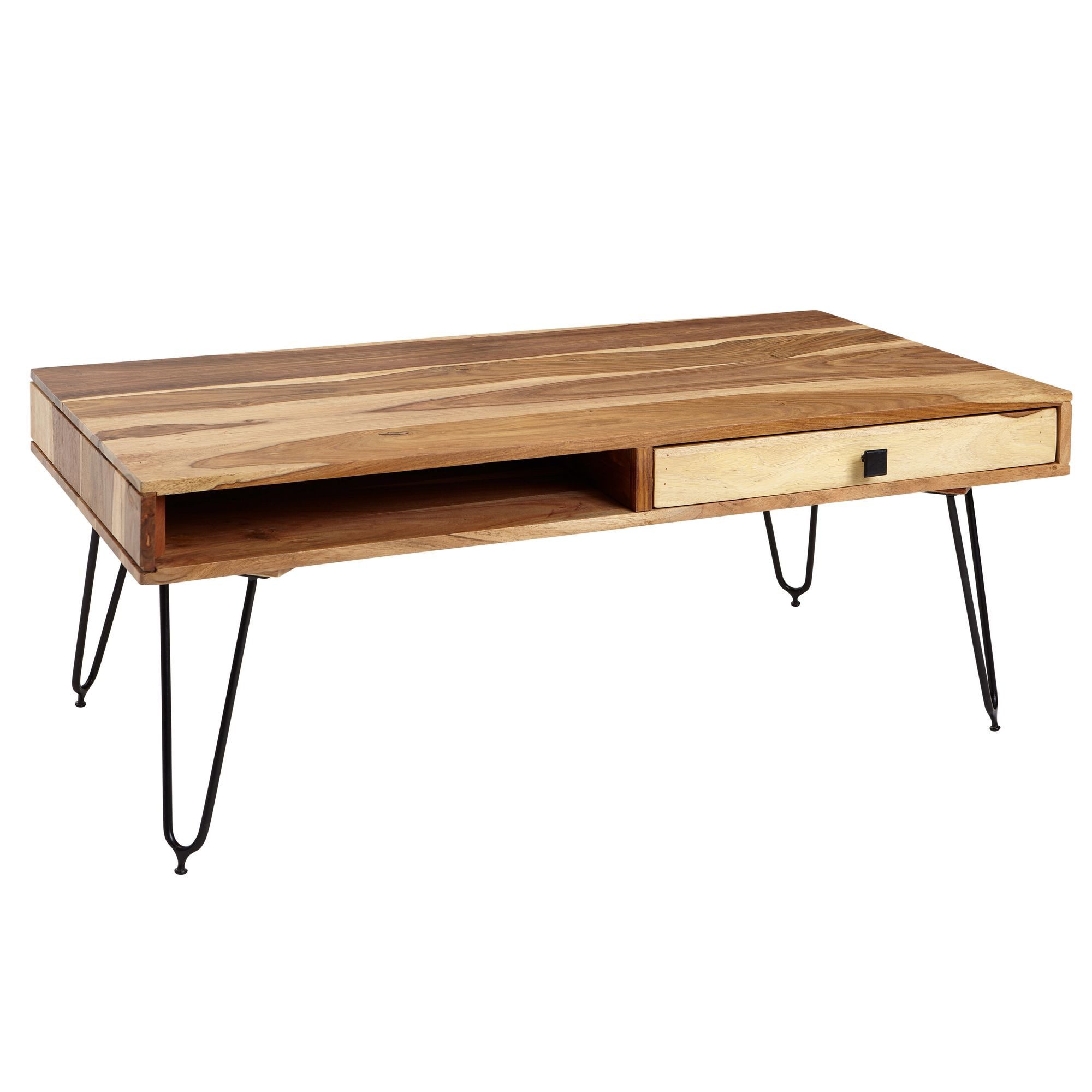 FINEBUY Couchtisch SuVa2465_1 (Akazie Massivholz 110x60x40 günstig online kaufen
