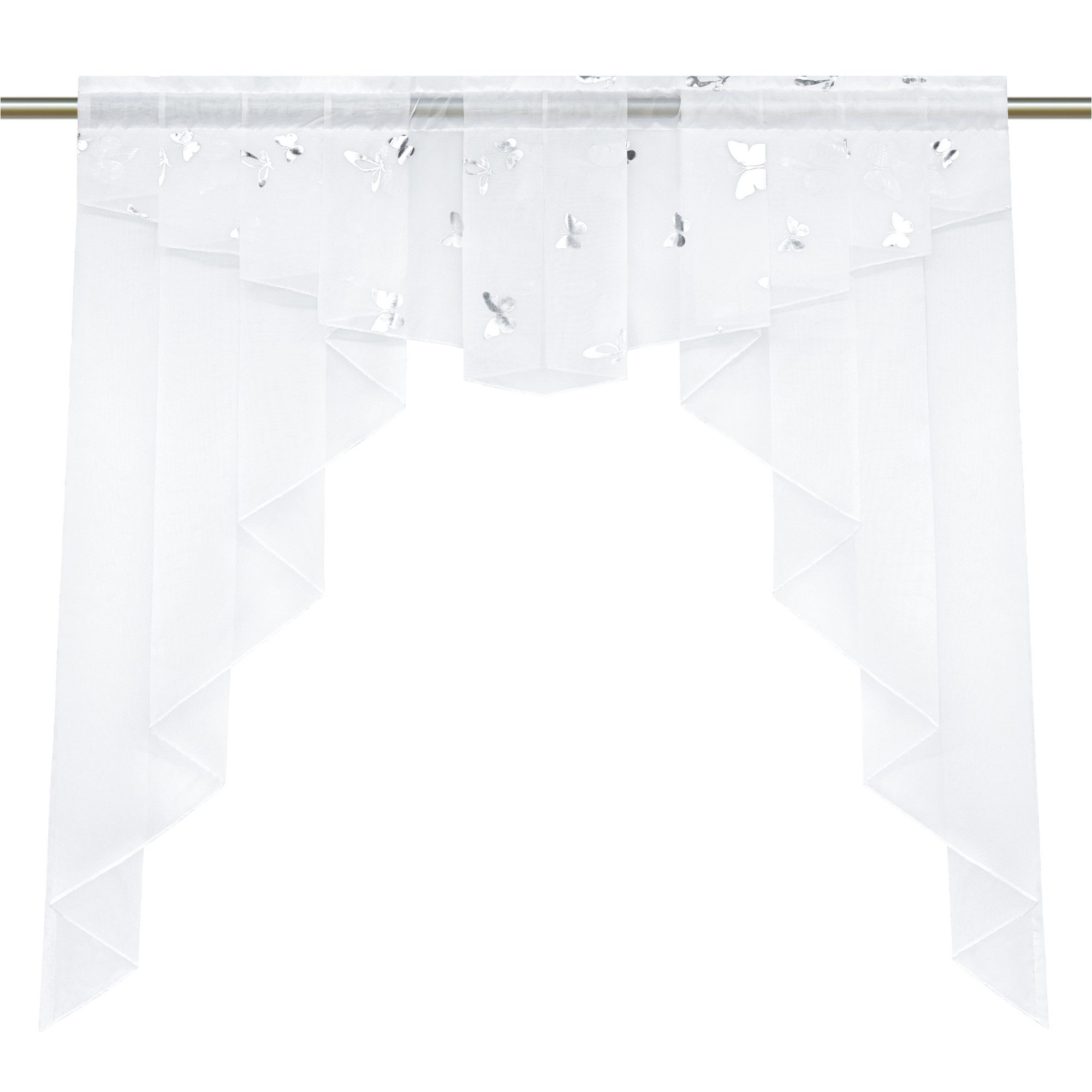 Joyswahl Scheibengardine (1 St), Stangendurchzug, transparent, Küche Bistro günstig online kaufen