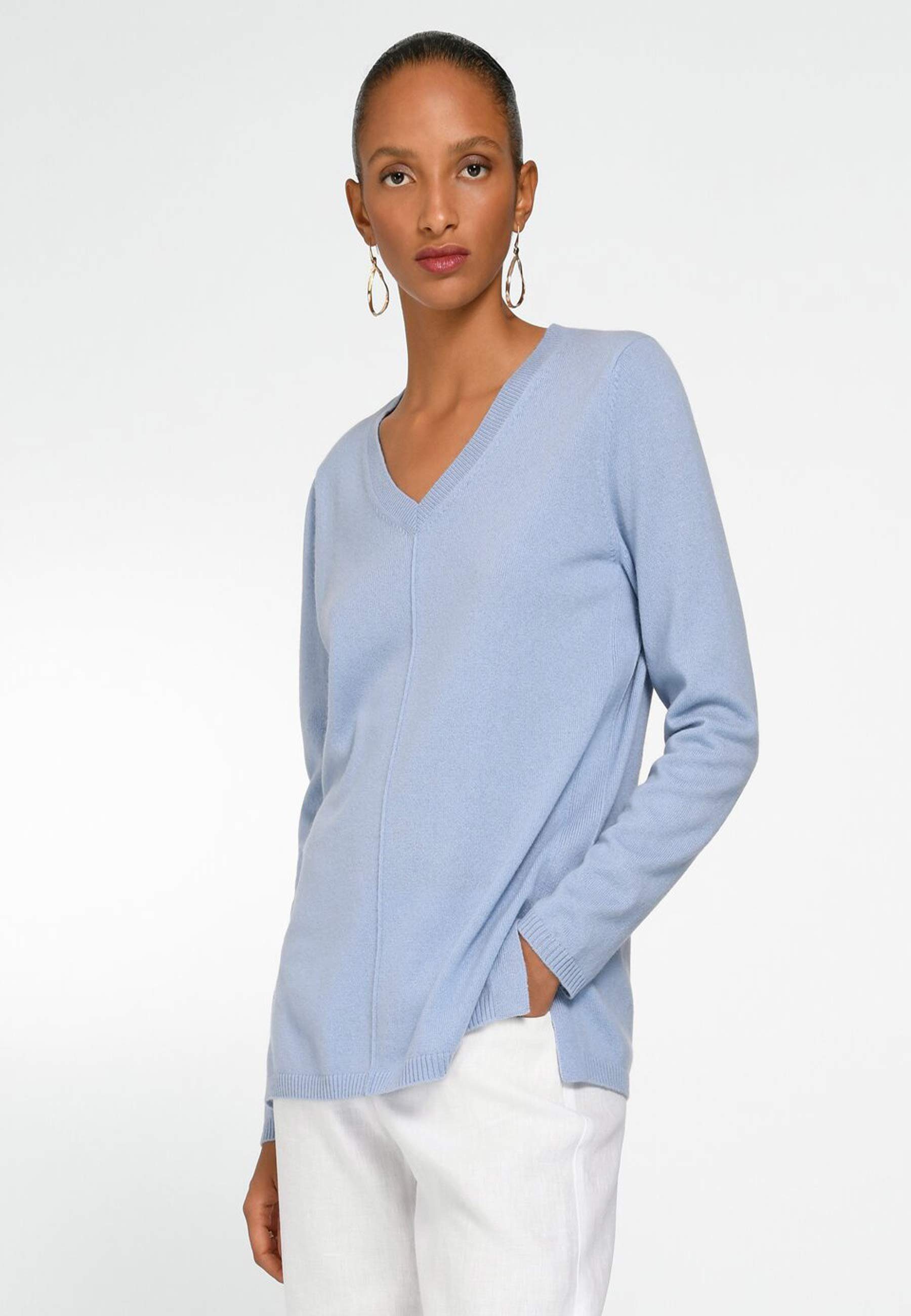 include Kaschmirpullover Cashmere taubenblau