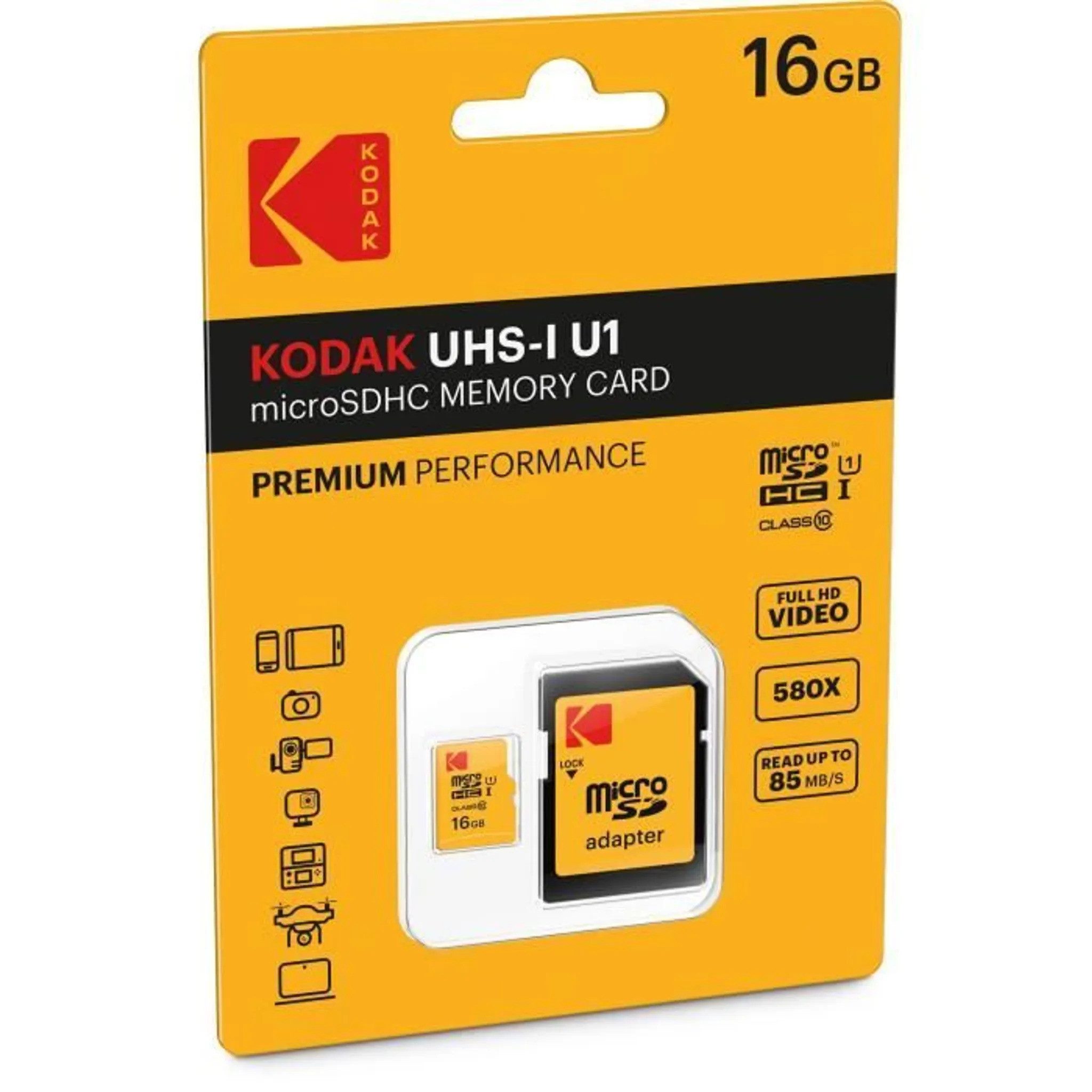 Kodak microSD Speicherkarte 16 GB Speicherkarte