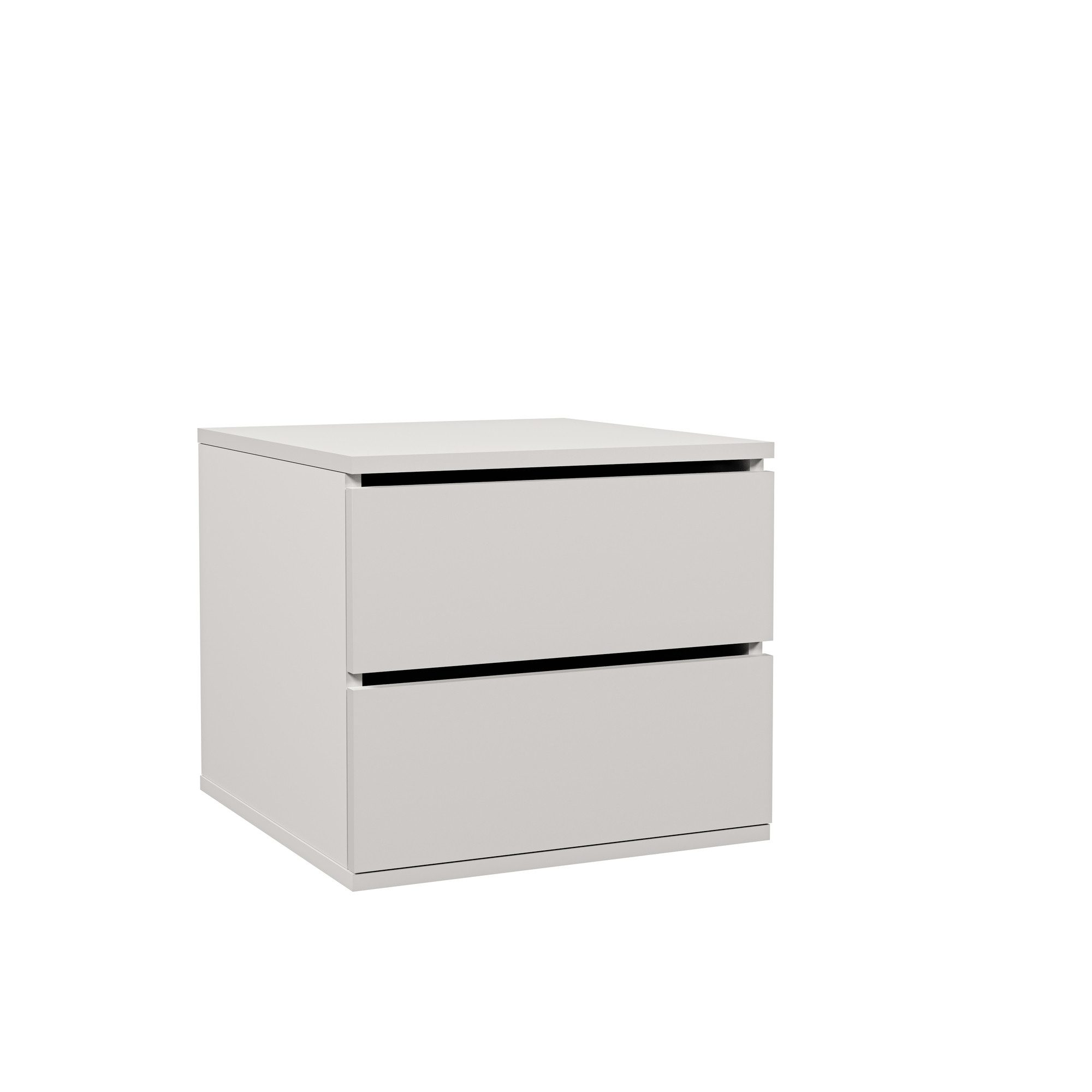 Möbelando Schubkasteneinsatz Arc, Weiß – 60x57x44 Cm, 3 Schubladen, Melaminbeschichtet, Für Kleiderschrank & Ordnung