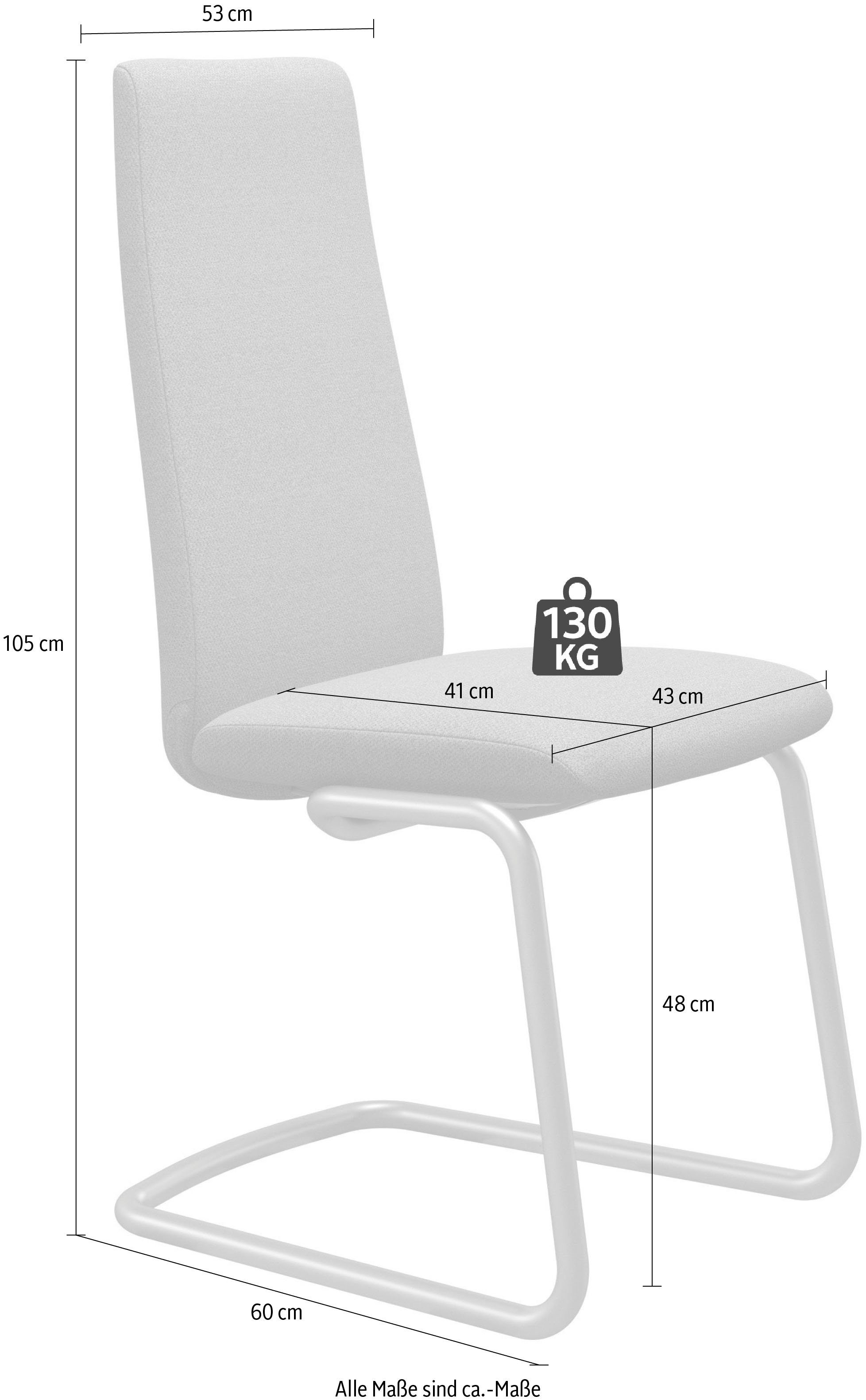 Stressless® Polsterstuhl Laurel, High Back, Größe M, mit Beinen aus Stahl in Chrom glänzend