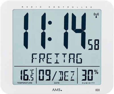 AMS Funkwanduhr F5886 (mit Alarm)