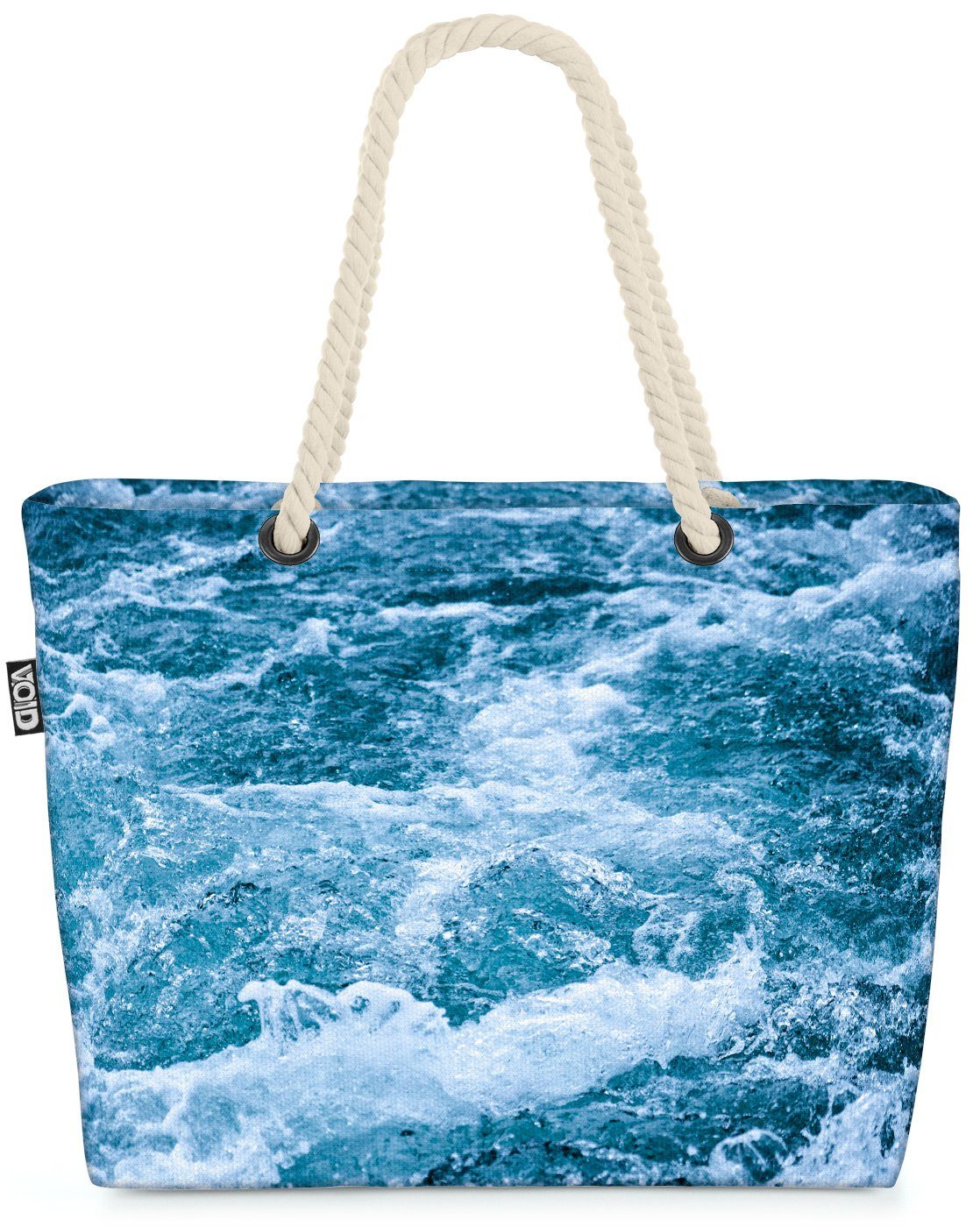 VOID Strandtasche (1-tlg), Meereswellen Ozean Beach Bag Meer Wasser tropisch Wellen Reisen Strand Urlaub