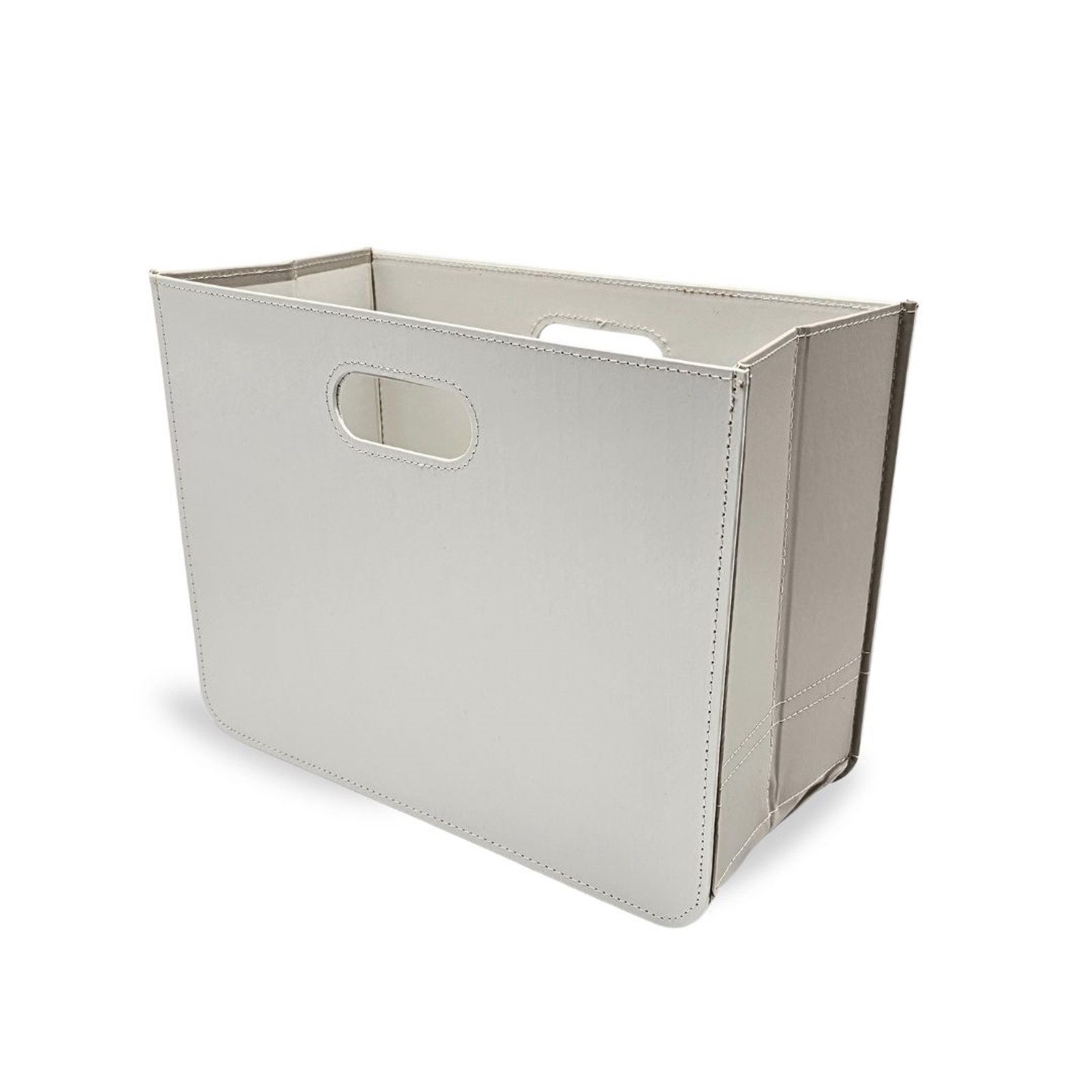 DESIGN DELIGHTS Журнальная стойка DESIGN ZEITUNGSKORB "BUSINESS", creme-weiss, 30,5 cm, Magazinhalter