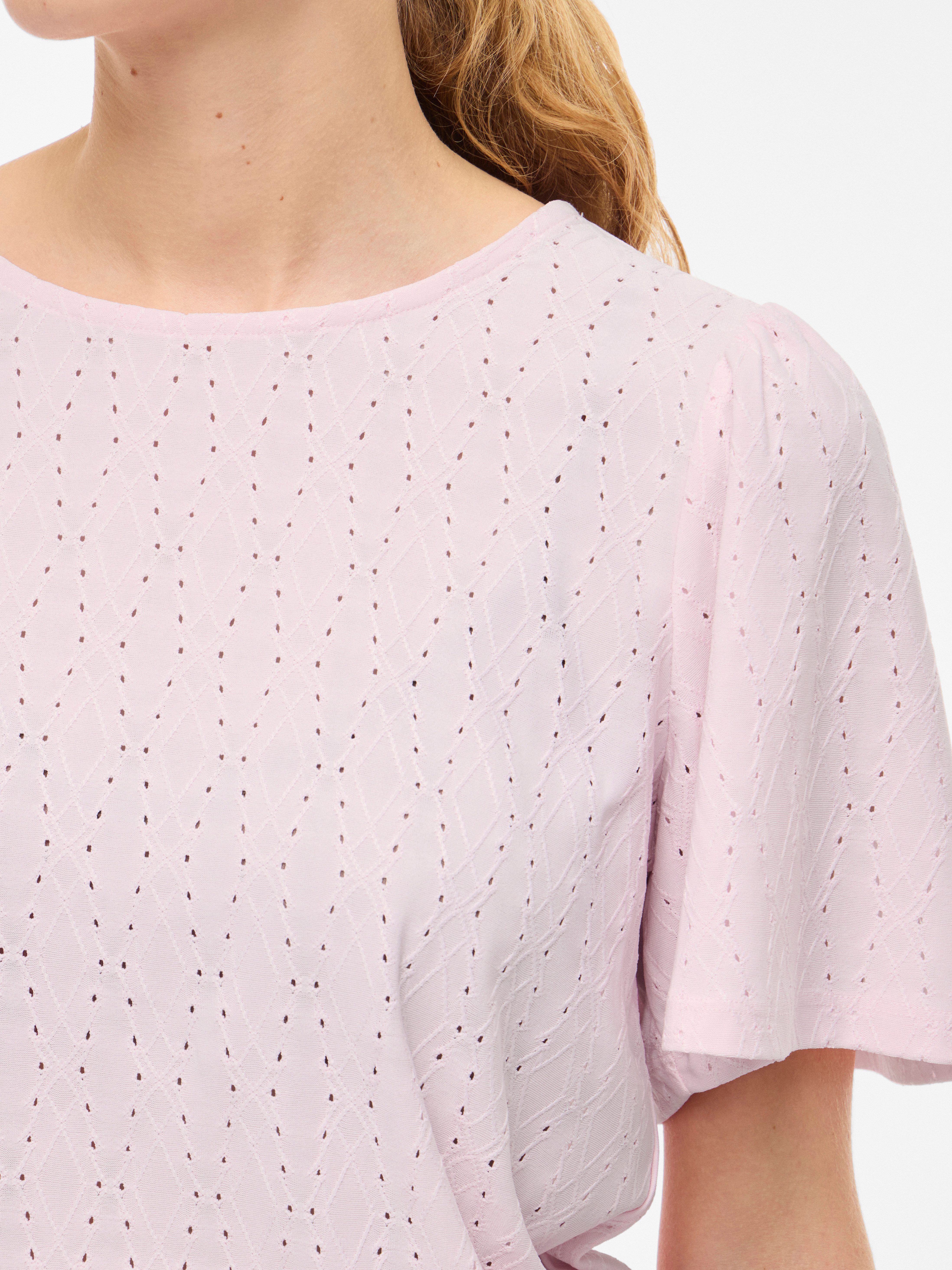 Vila Rundhalsshirt VIBELLI O-NECK S/S TOP - NOOS