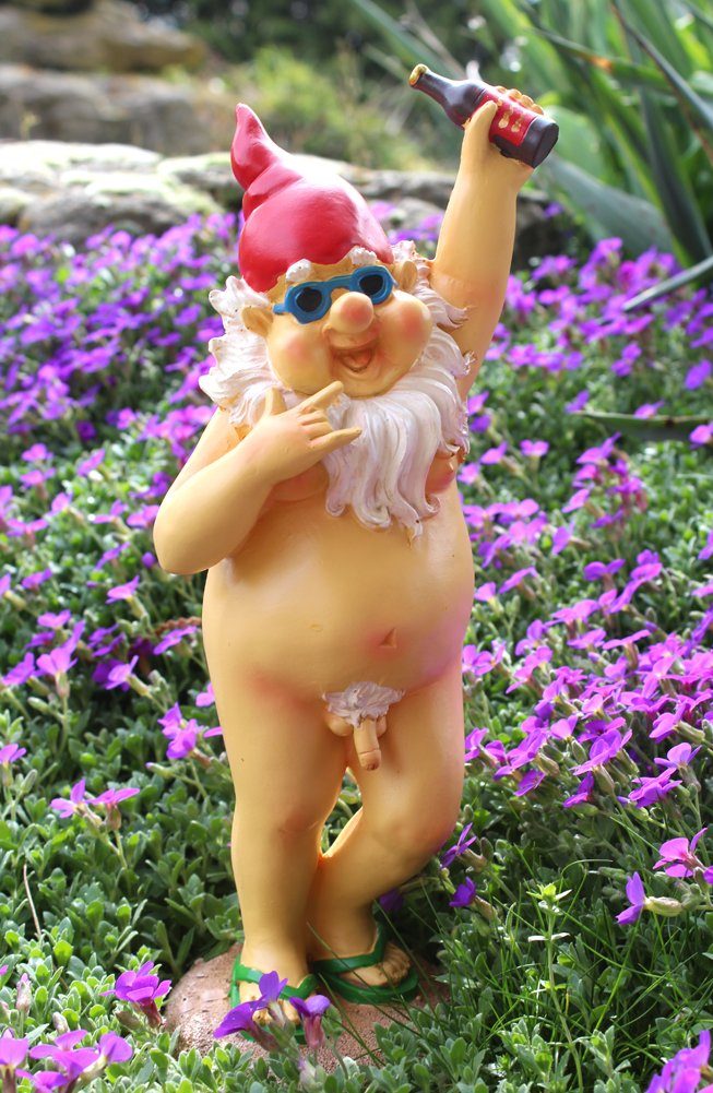 Dekofigur Gartenzwerg Zwerg Dekofigur Garten lustig witzig Wichtel Gartenwichtel