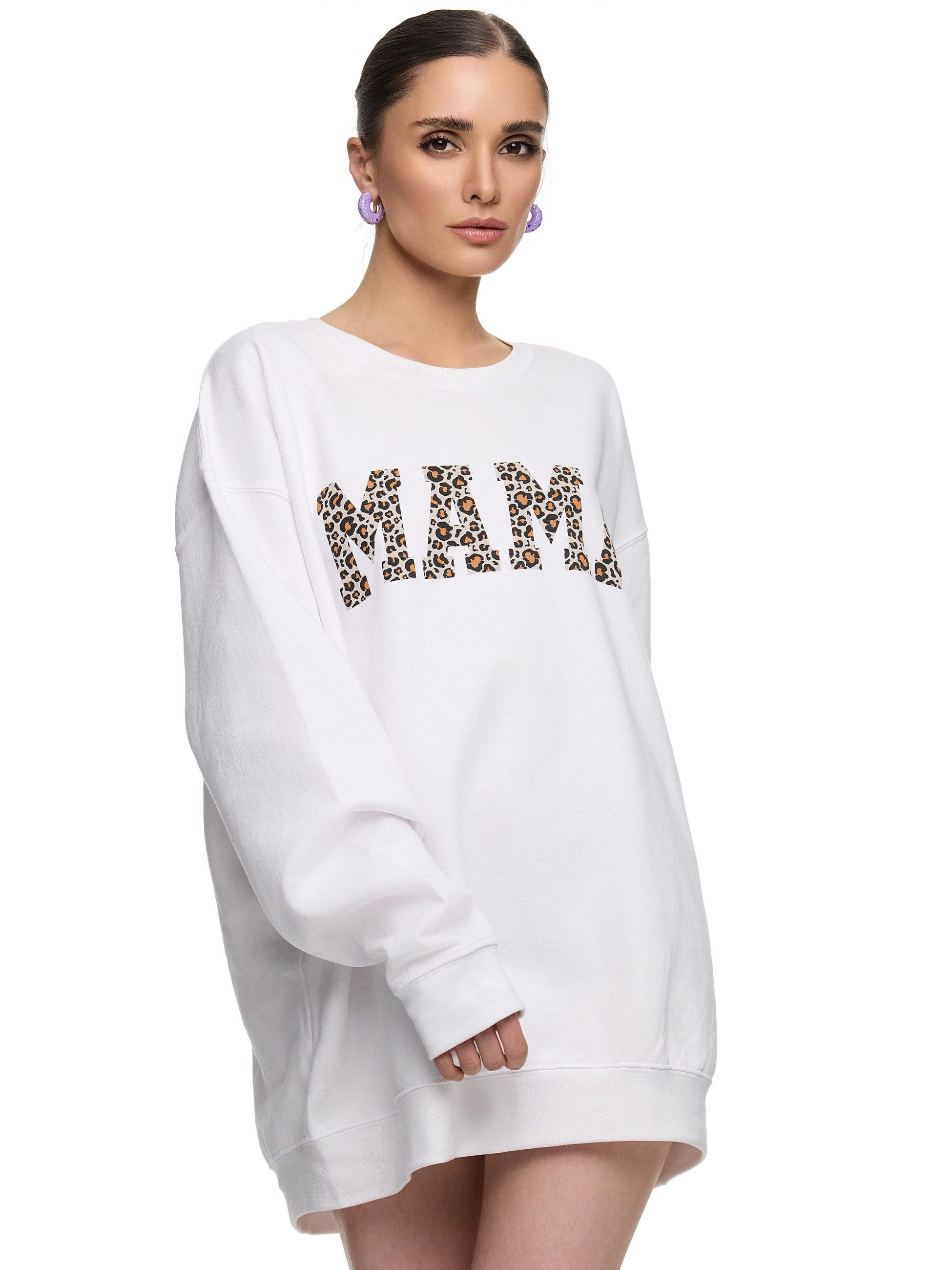 Worldclassca Longsweatshirt Worldclassca Oversized Sweatshirt MAMA Animal P günstig online kaufen