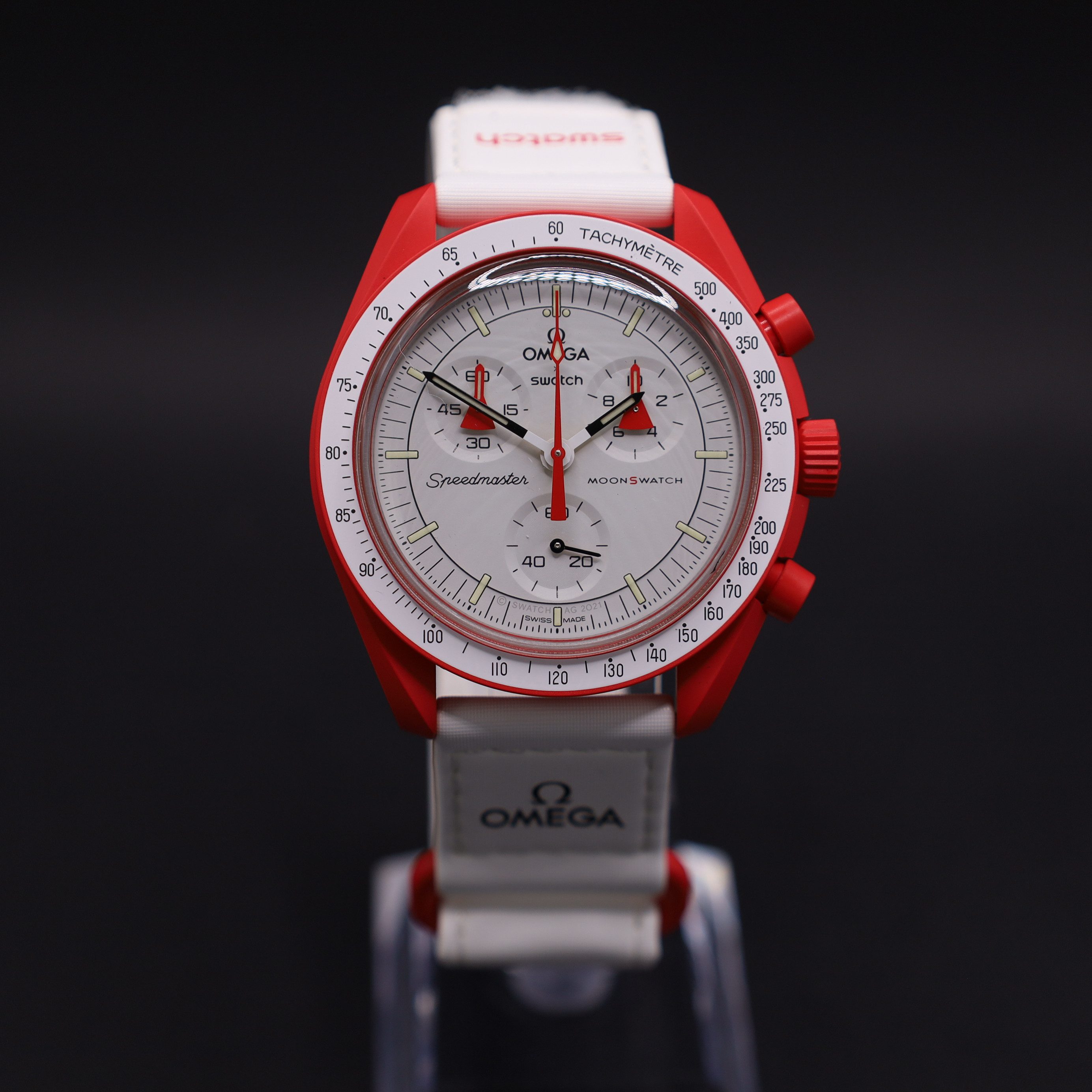 Swatch Chronograph Omega Swatch Bioceramic Moonswatch Mission To Mars