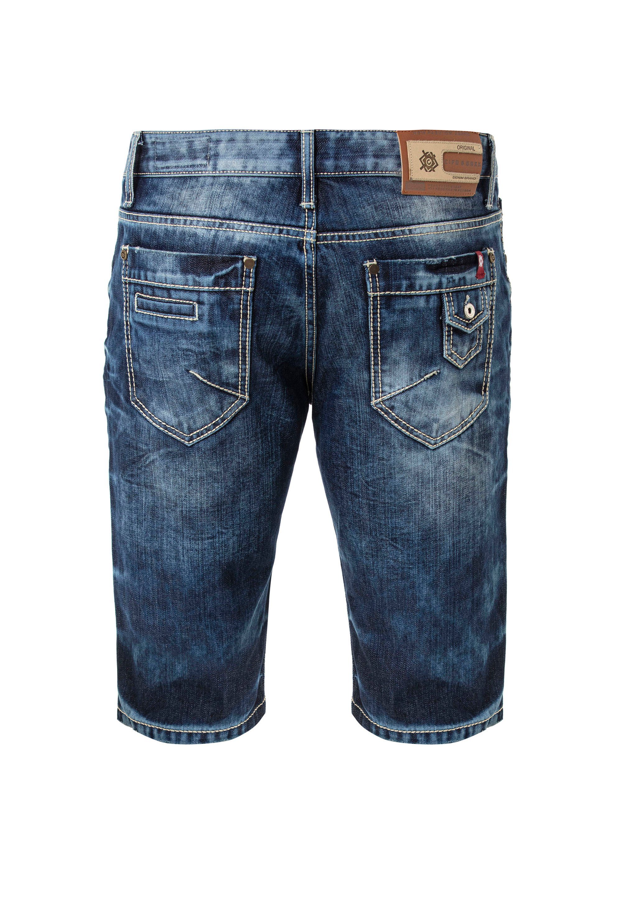 trendiger & Used-Waschung Shorts Baxx Cipo mit