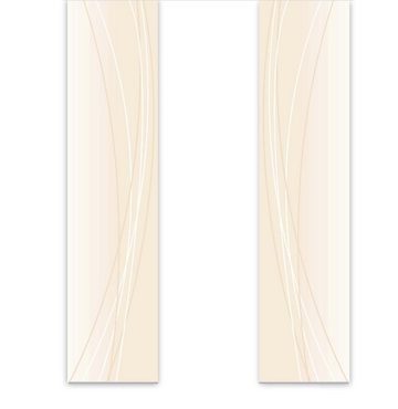 Schiebegardine Linea beige Flächenvorhang 2er 260 cm - kürzbar - B-line, gardinen-for-life