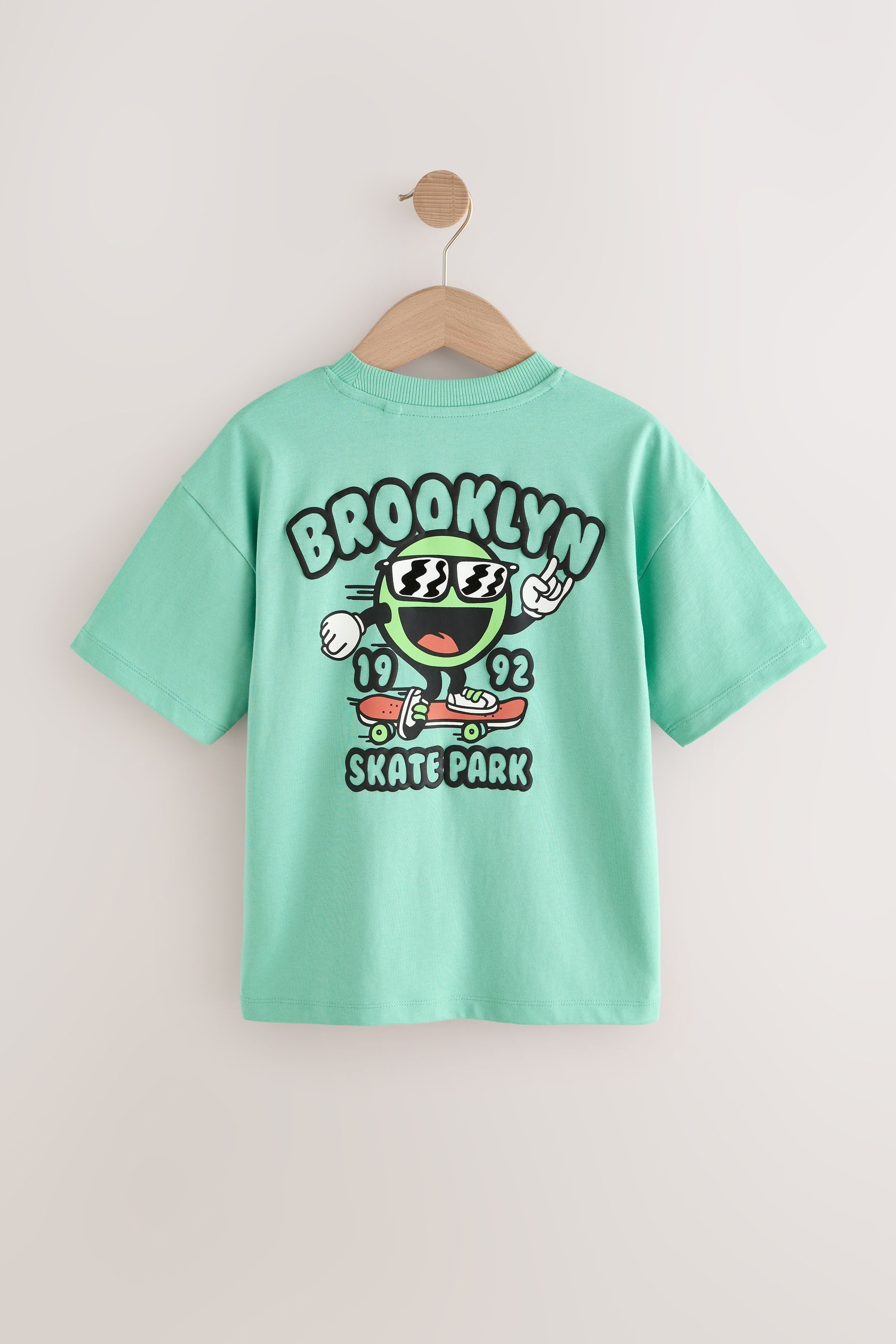 Next Print-Shirt 3er-Pack Relaxed Fit Kurzarm-T-Shirts günstig online kaufen